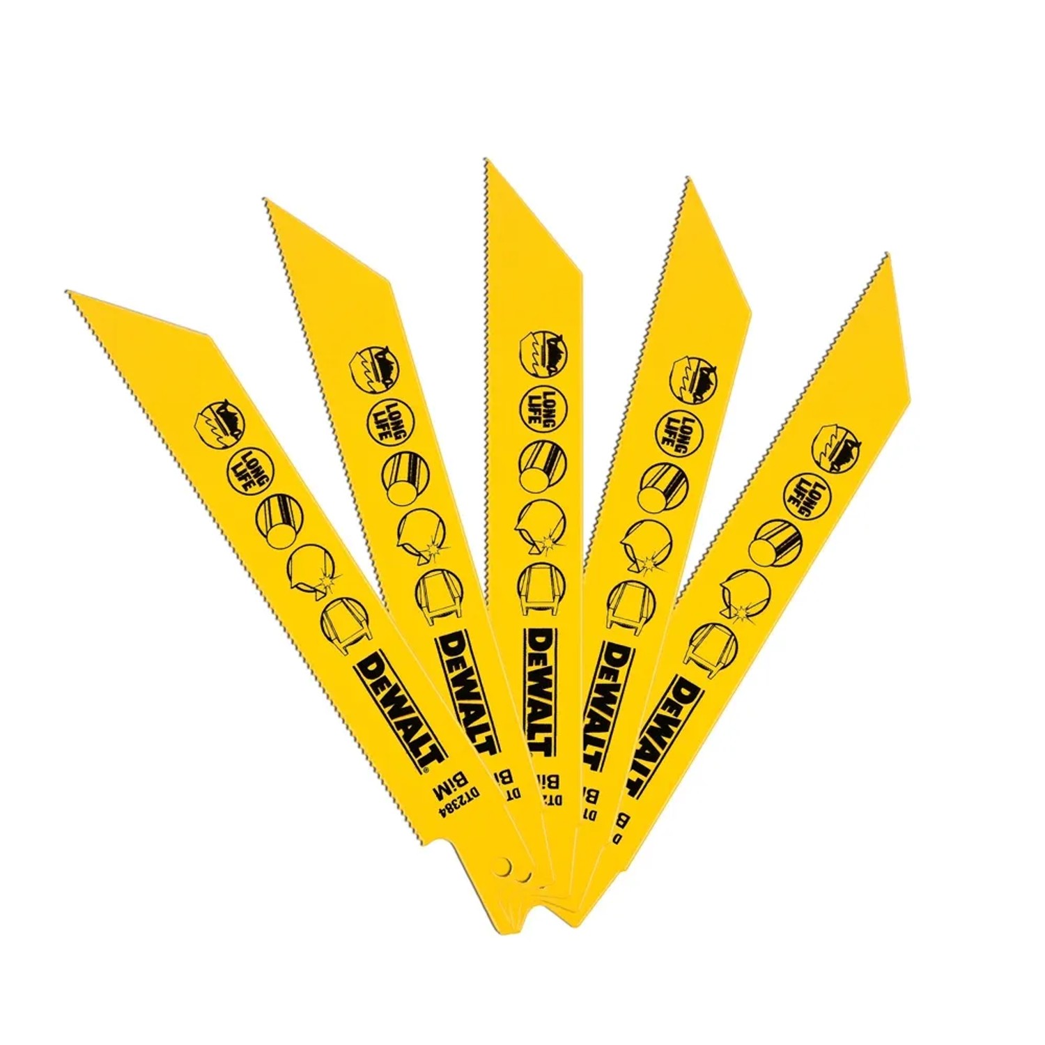 Dewalt Brzeszczot bimetalowy do metalu 152x1,4 mm 5 szt.