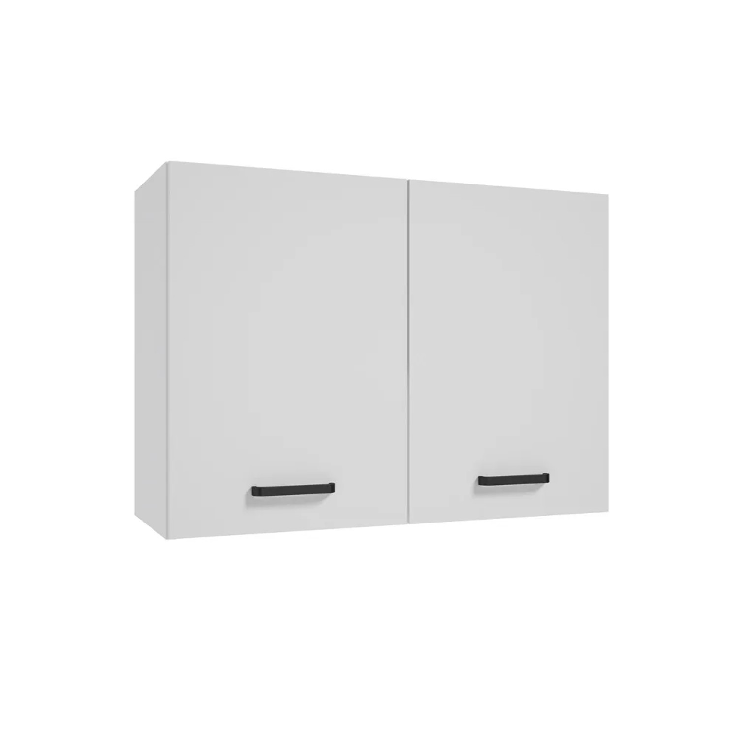 Defra Szafka kuchenna górna NAPOLI biel/czarny 80 cm