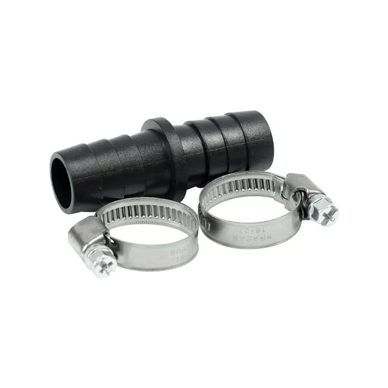 Łącznik węża odpływowego pralki z opaskami 17x17