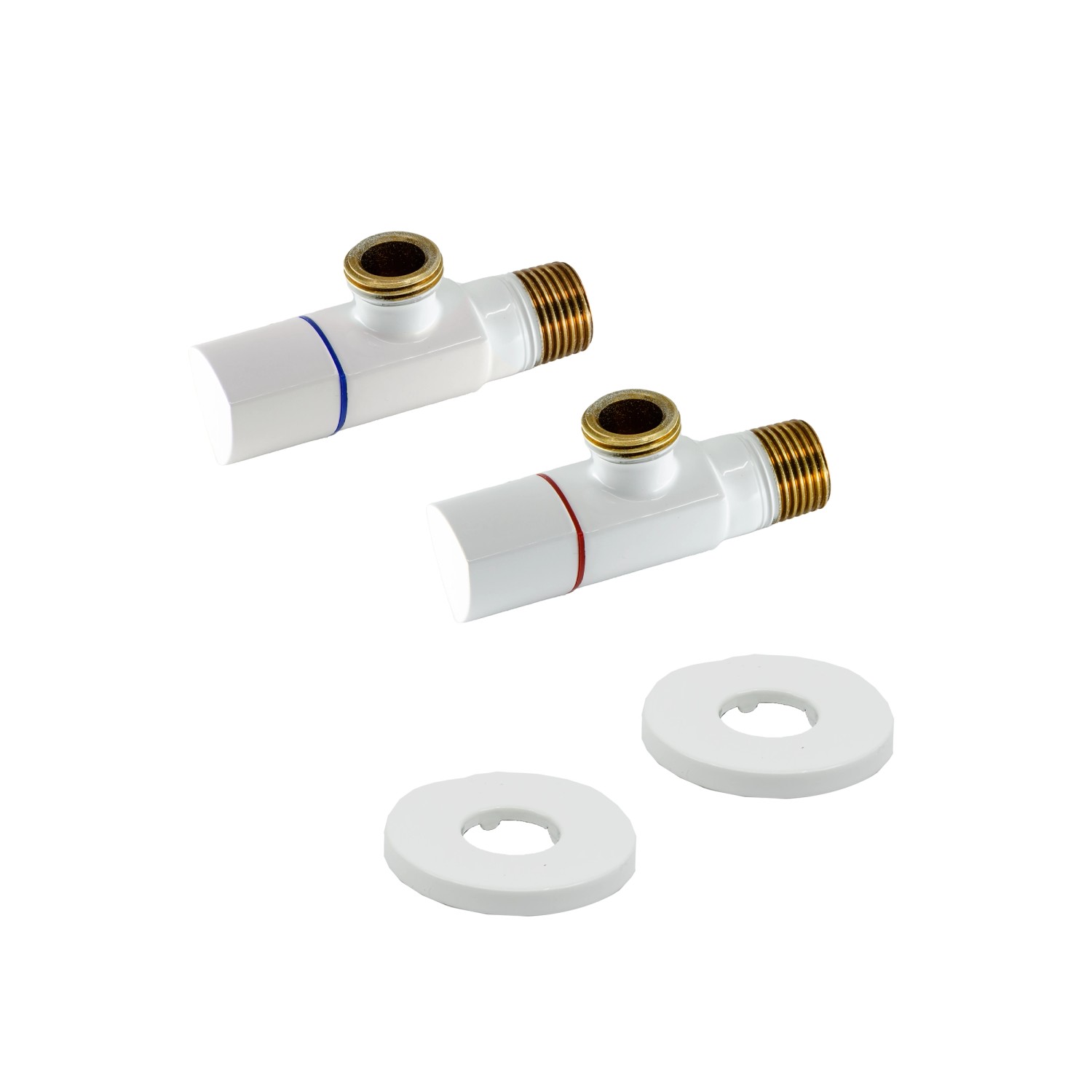 Schlösser Zawory sanitarne głowica ceramiczna białe 1/2"x3/8"