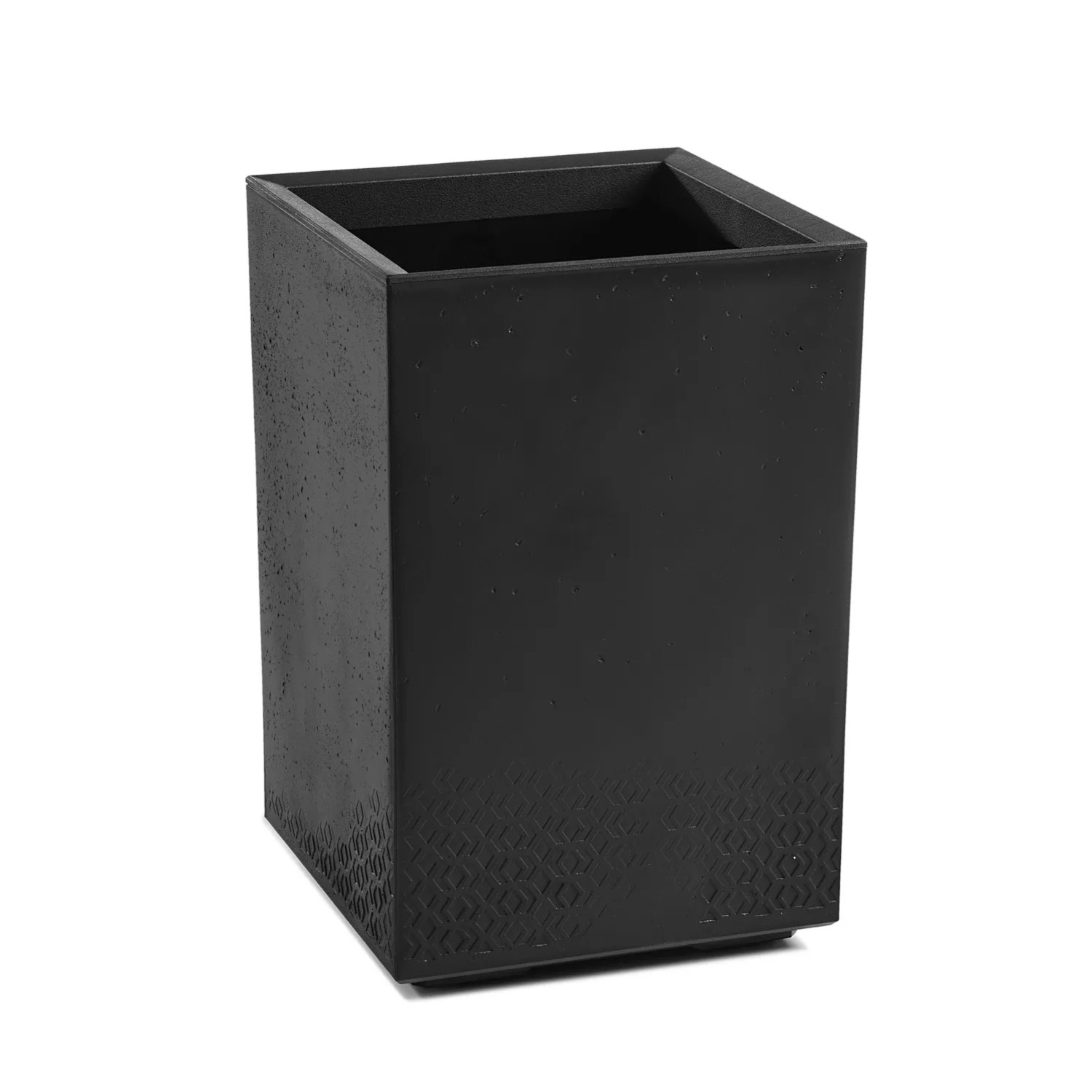 Kwietnik Karo beton czarny recycled wym. 40x40x60 cm