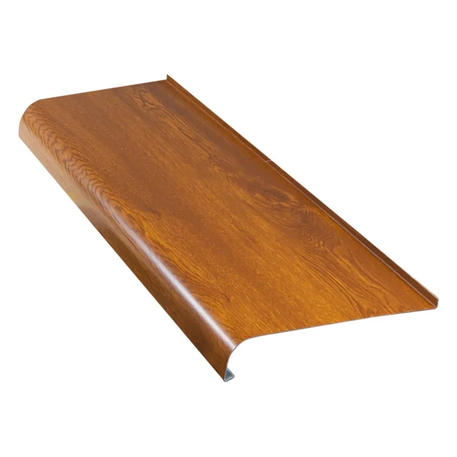 Parapet zewnętrzny stalowy złoty dąb, 200 cm x 25 cm x 4,4 cm