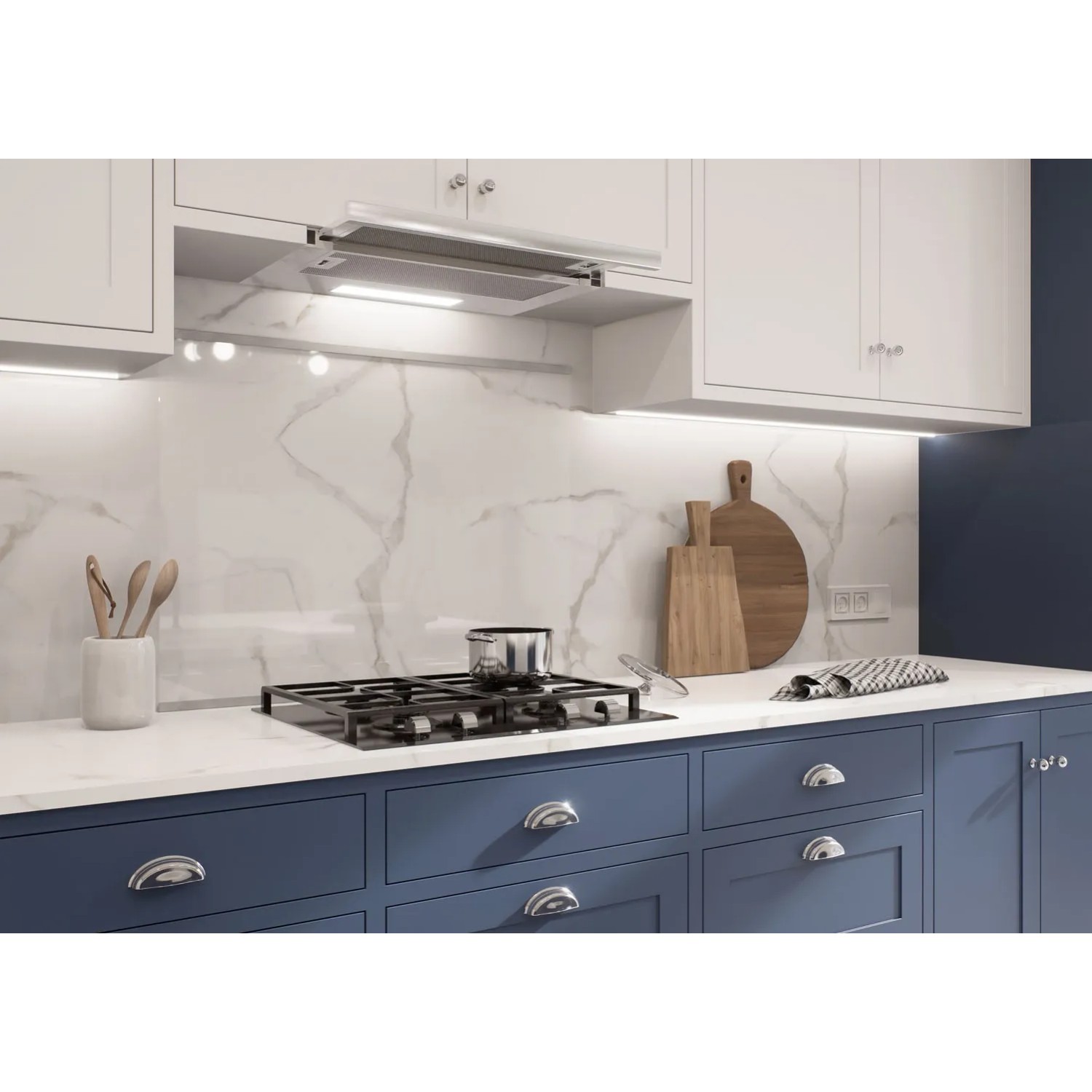 Panel kuchenny szklany przezroczysty - 70 x 90 cm