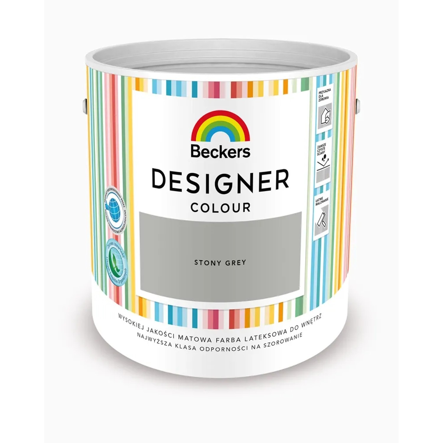 Farba lateksowa Beckers Designer stony grey 2,5 l