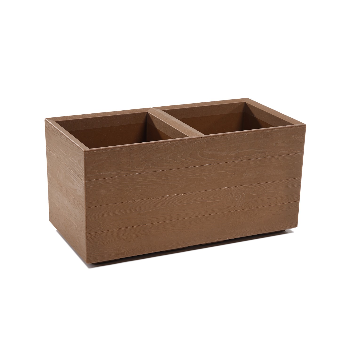 Kwietnik Karo wood brązowa - 80 cm