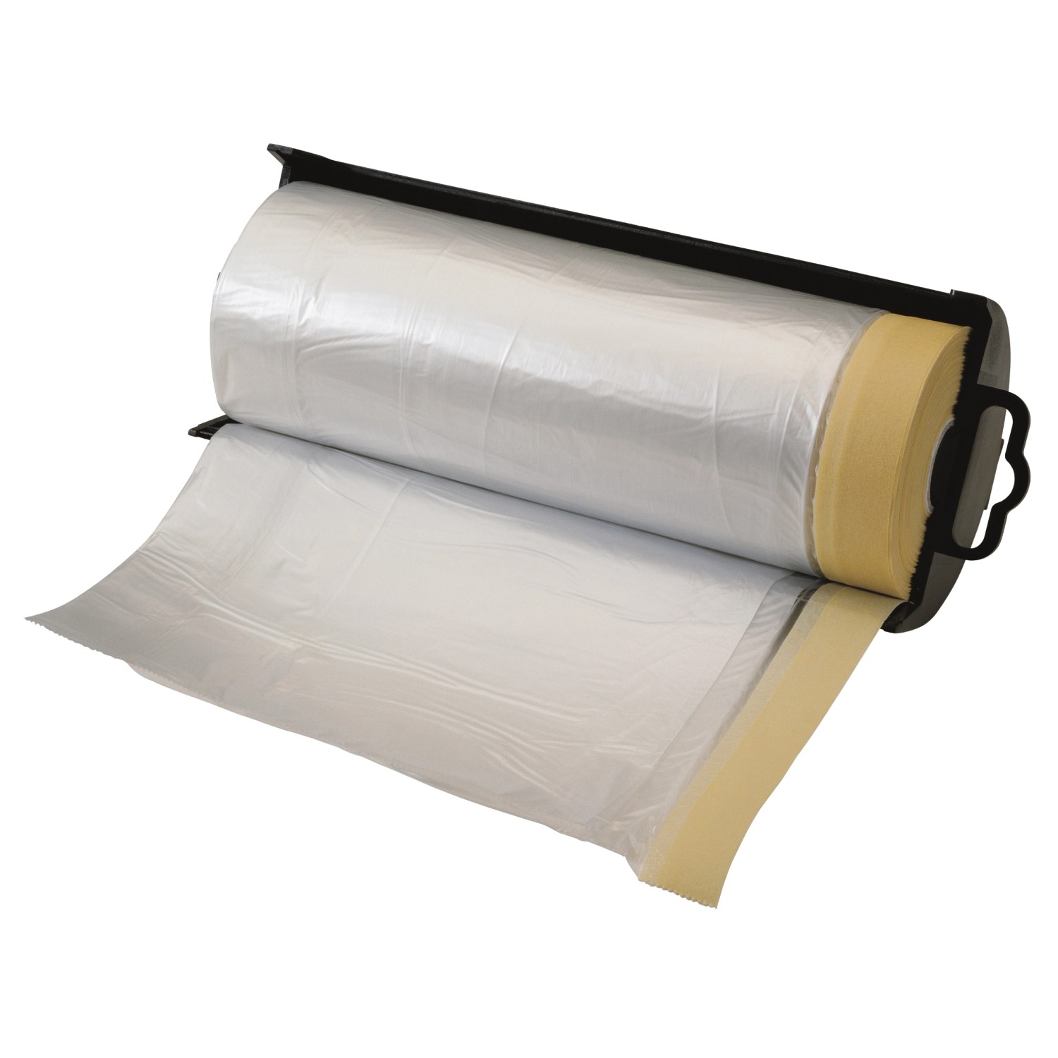 LUX-TOOLS Folia maskująca z taśmą z dyspenserem 1,4 m x 33 m