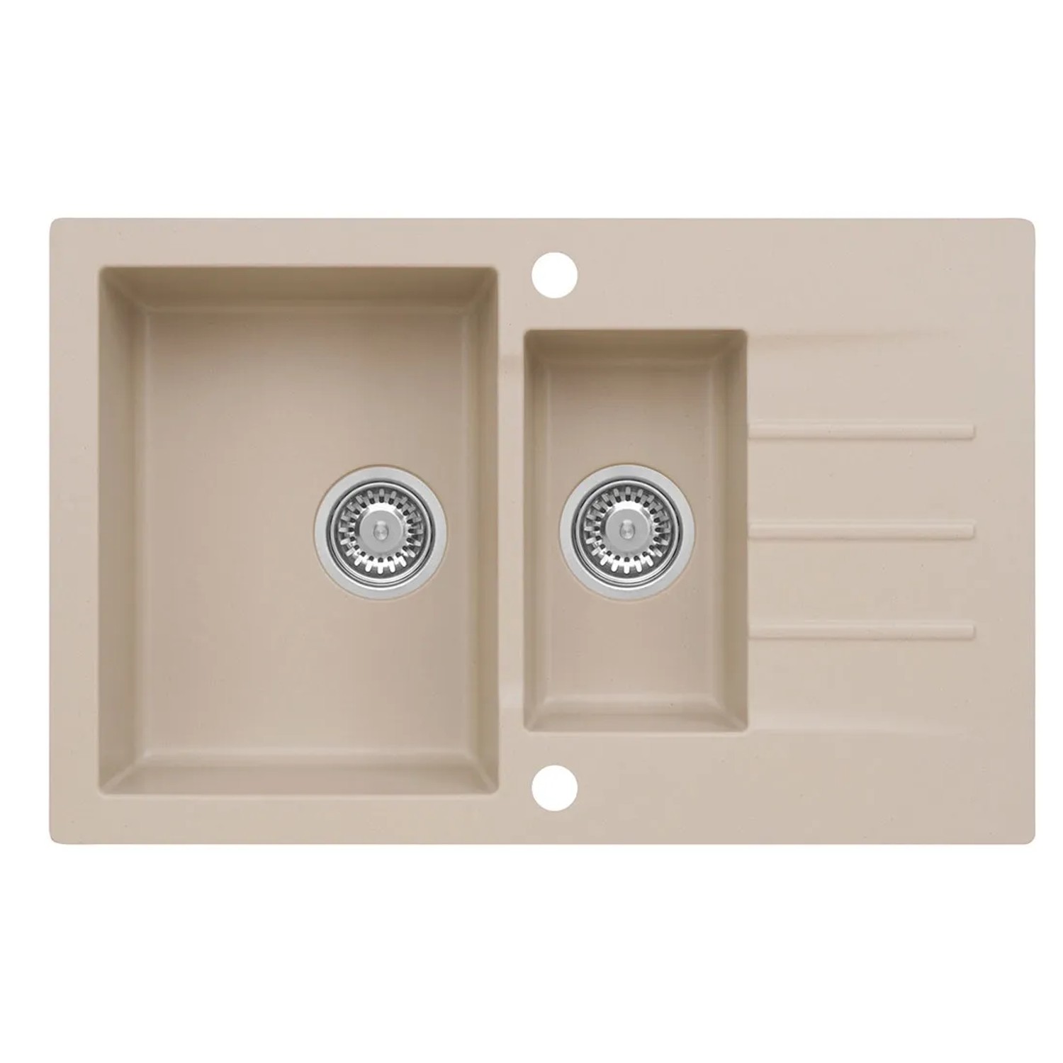 Zlewozmywak Mojito 1,5-kom. z półociekaczem, kawa z mlekiem 79x50 cm