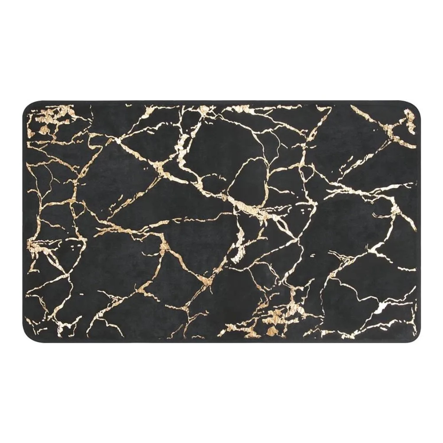 Baliv Dywanik łazienkowy Gold foil 50x80cm czarny