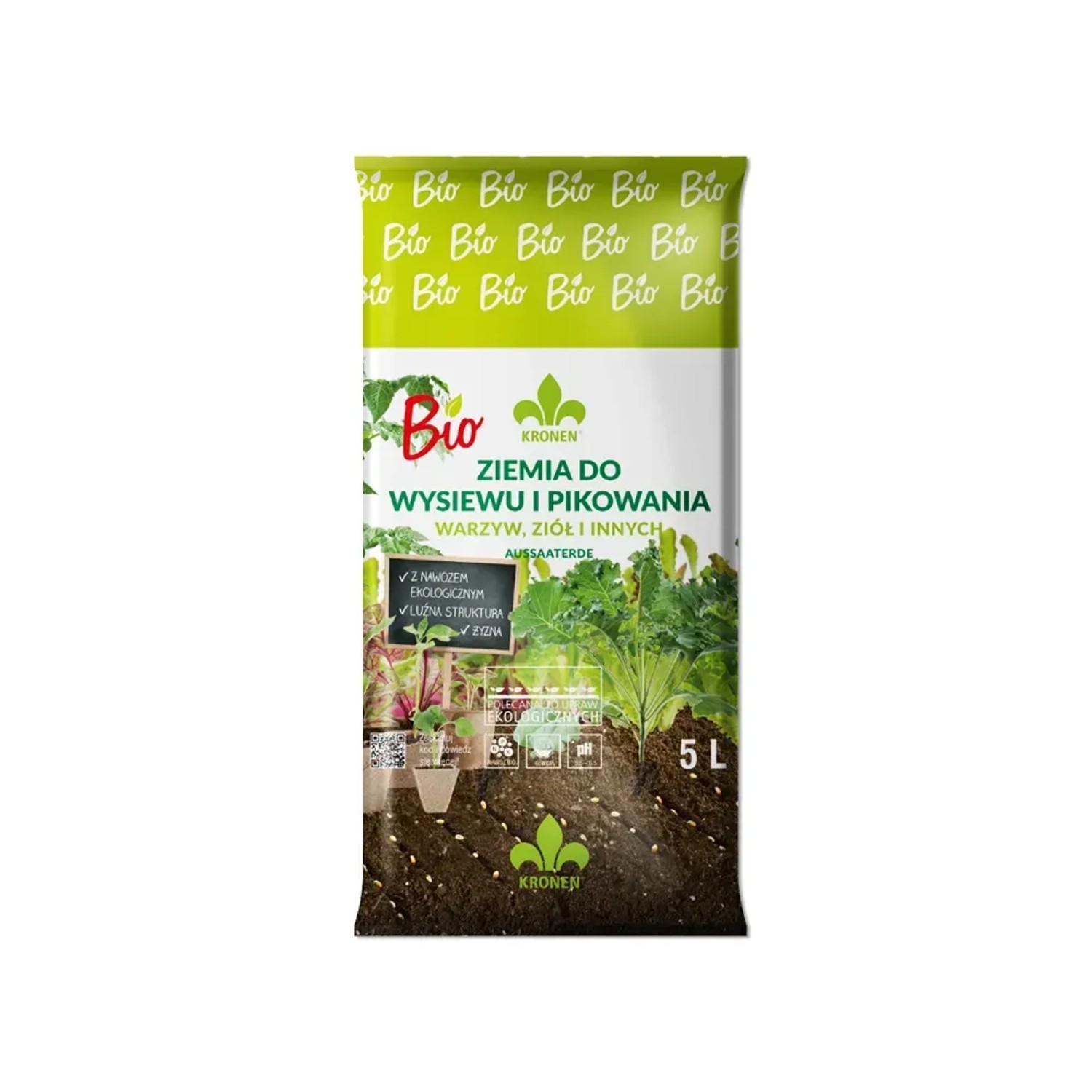 Kronen podłoże BIO do wysiewu i pikowania - 5 l