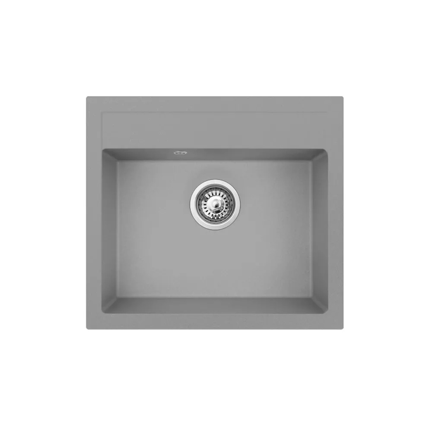 Pyramis Zlewozmywak Poros 1-kom. szary 56x51 cm