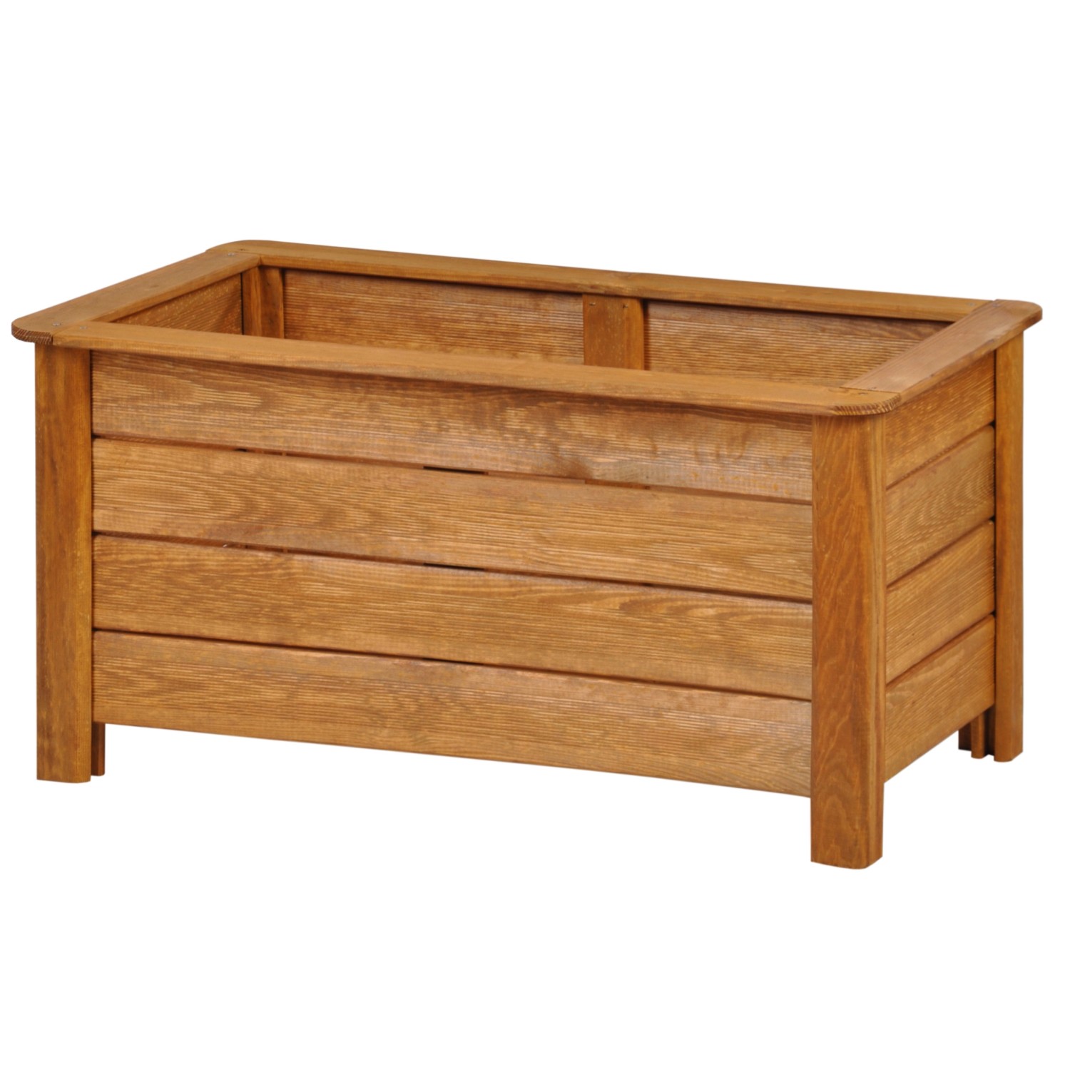 Sobex Donica prostokątna Nole 80 x 40 x 40 cm, złoty dąb