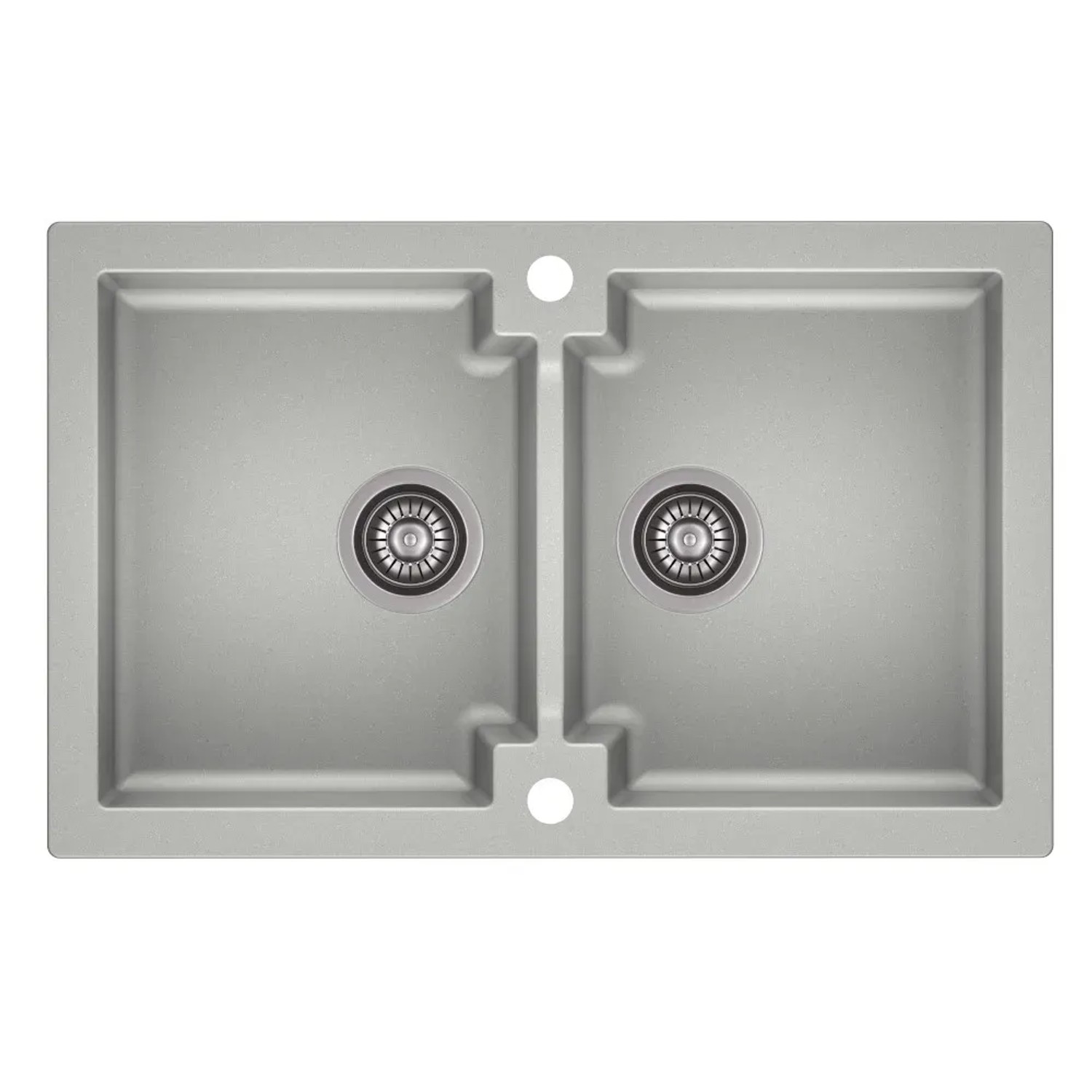 Zlewozmywak Mojito 16 2-kom. szary 79x50 cm