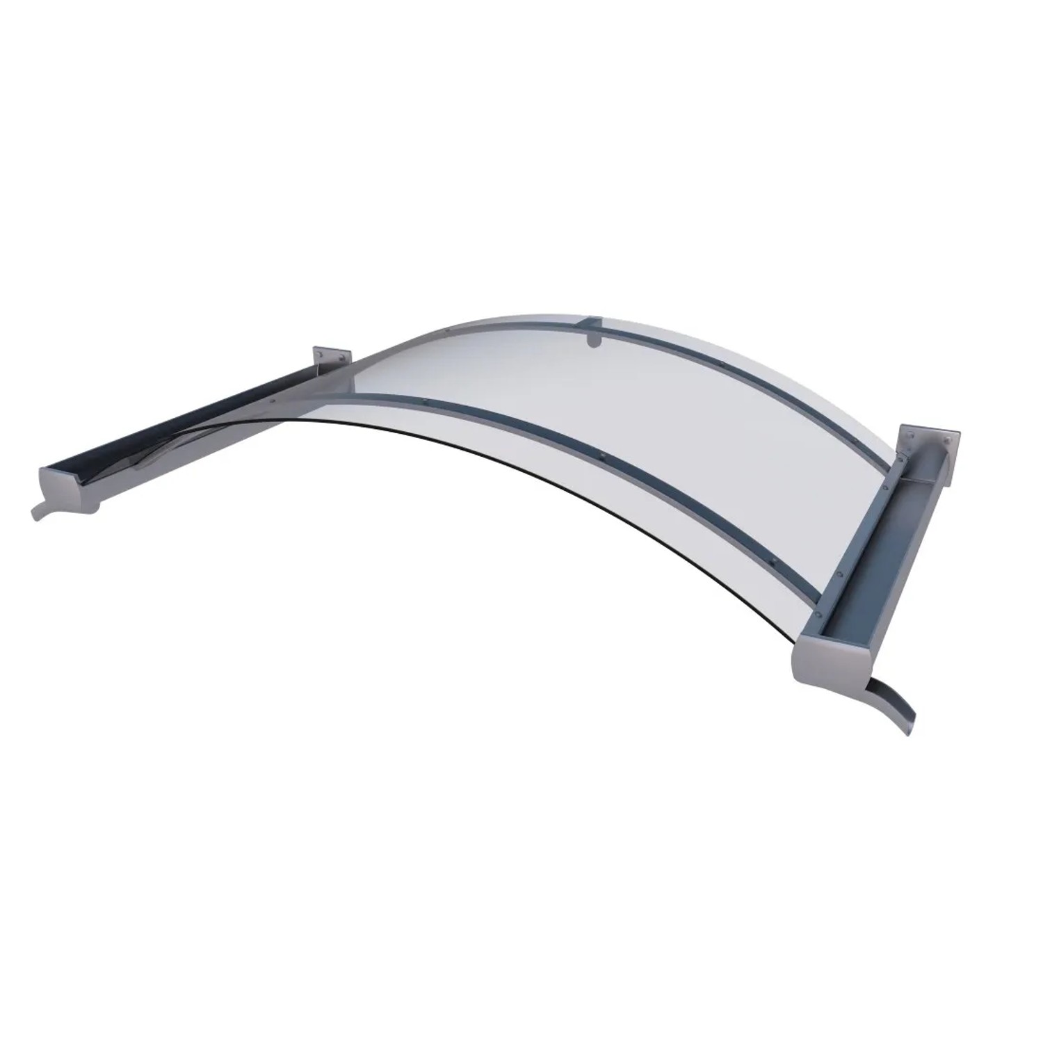 Gutta Zadaszenie Rondo 160x90x25 cm, efekt stali