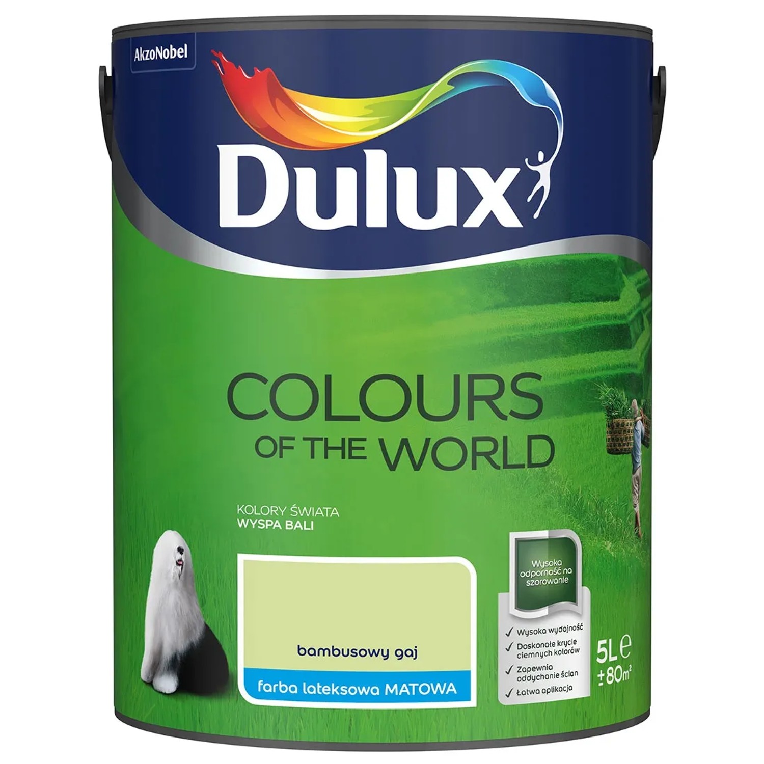 Farba Dulux Kolory Świata bambusowy gaj 5 l