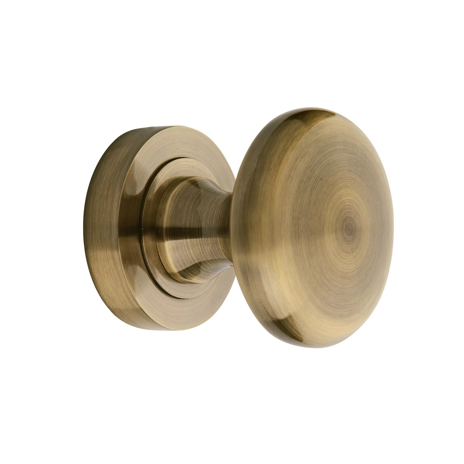 Gałka drzwiowa Okrągła na rozecie patyna