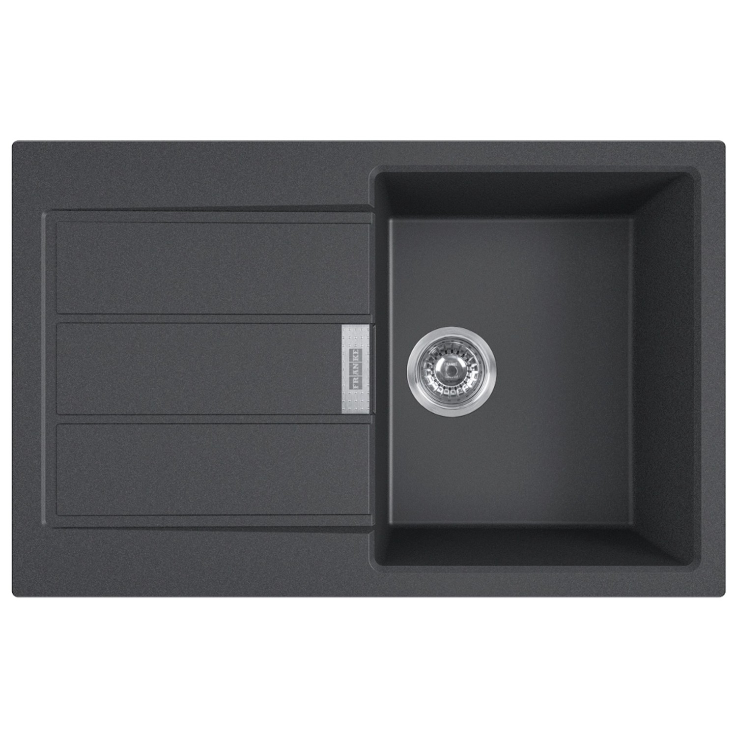 Franke Zlewozmywak S2D 611-78 1-kom. z ociekaczem onyx - 78 x 50 cm