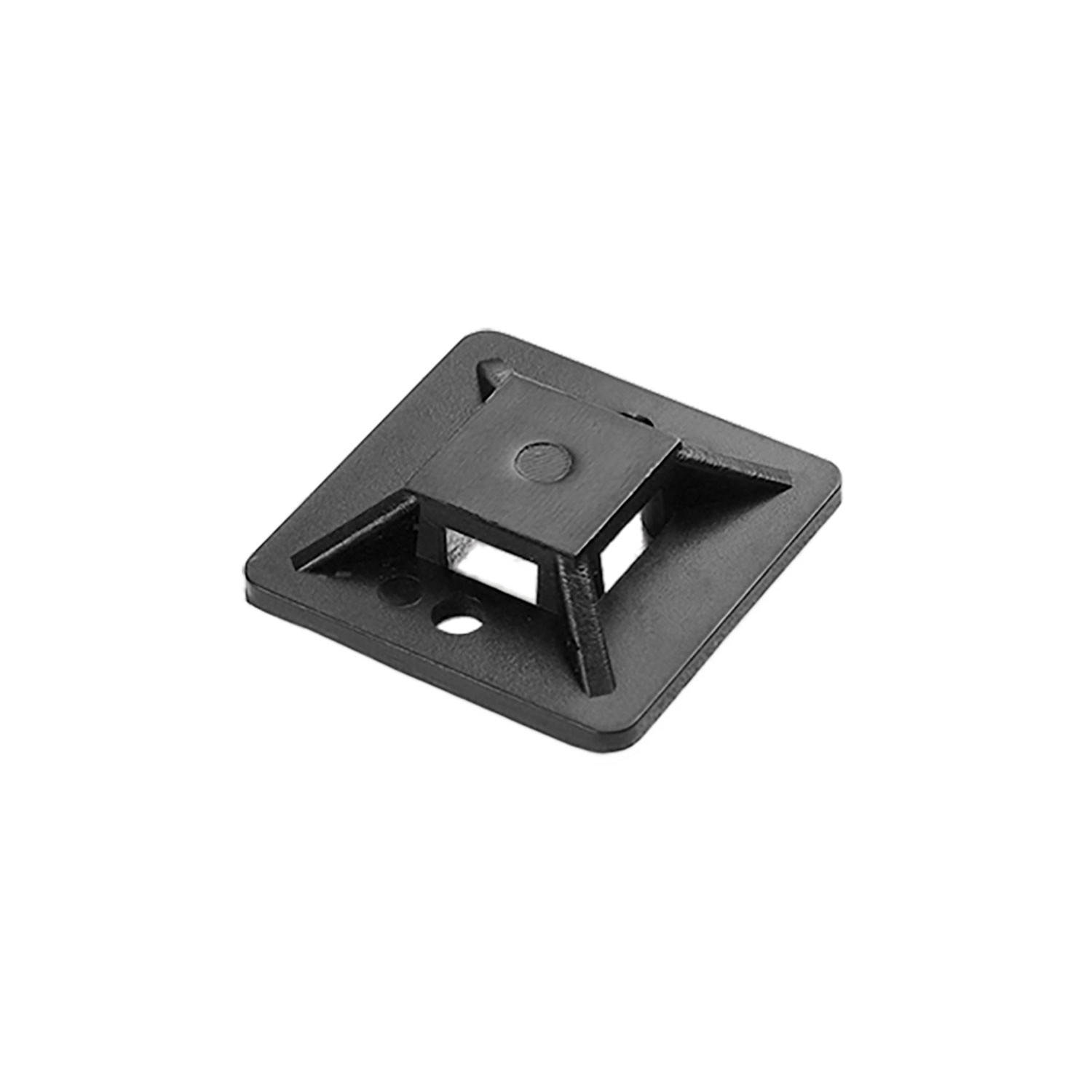 Orno Uchwyt opaski kablowej samoprzylepny 20 x 20 mm 10 szt. czarny