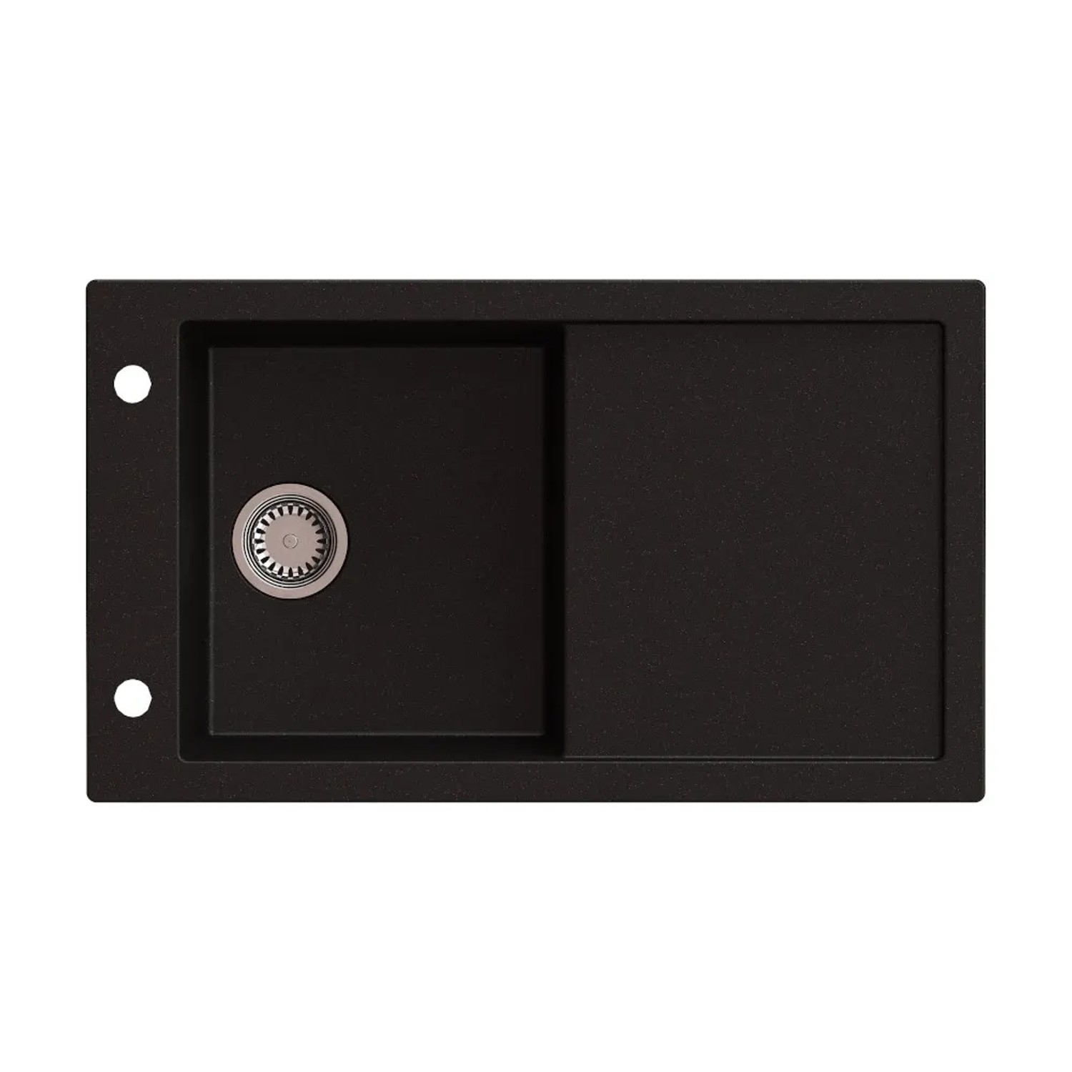 Zlewozmywak Tramontana 1-kom. czarny 86x50 cm