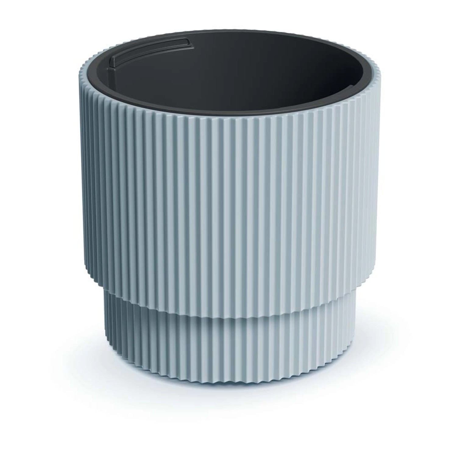 Prosperplast Donica Milly z wkładem jasnoszara - 40 x 40 x 38 cm