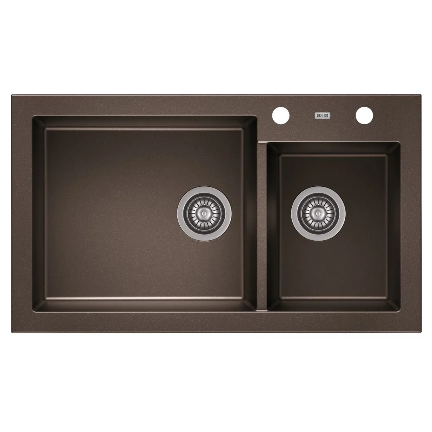 Zlewozmywak A-Point 14 2-kom. dark chocolate 86x50 cm