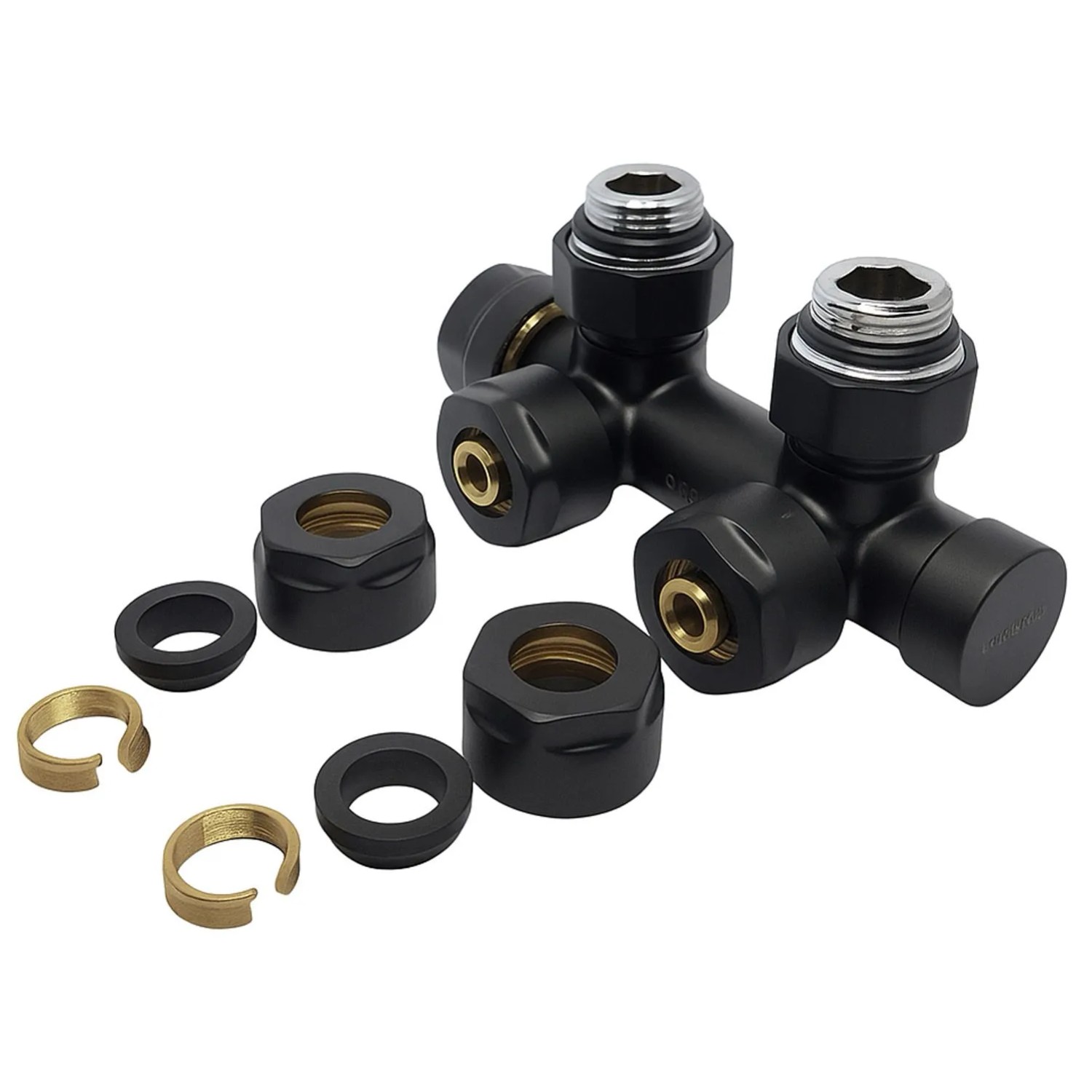 Giovanni Zawór Duoplex kątowy czarny mat