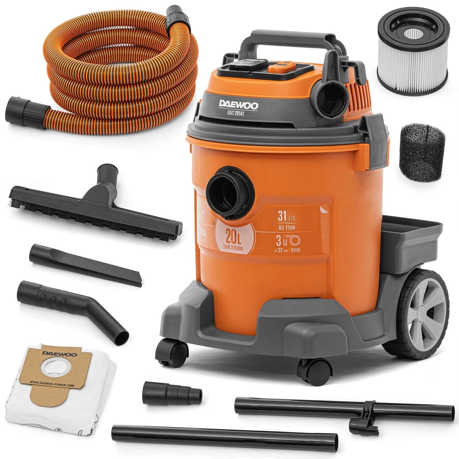 DAEWOO Odkurzacz uniwersalny DAVC 2014S 1400W