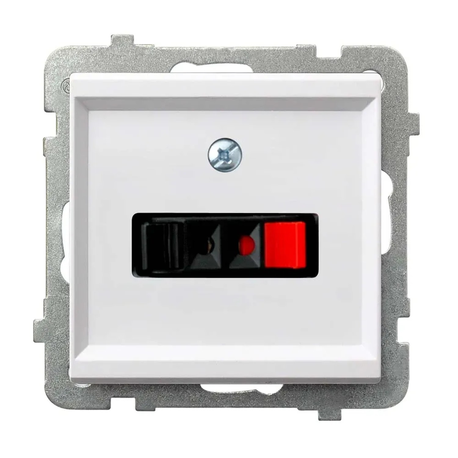 Gniazdo głośnikowe Sonata GG-1R/M/00 biel