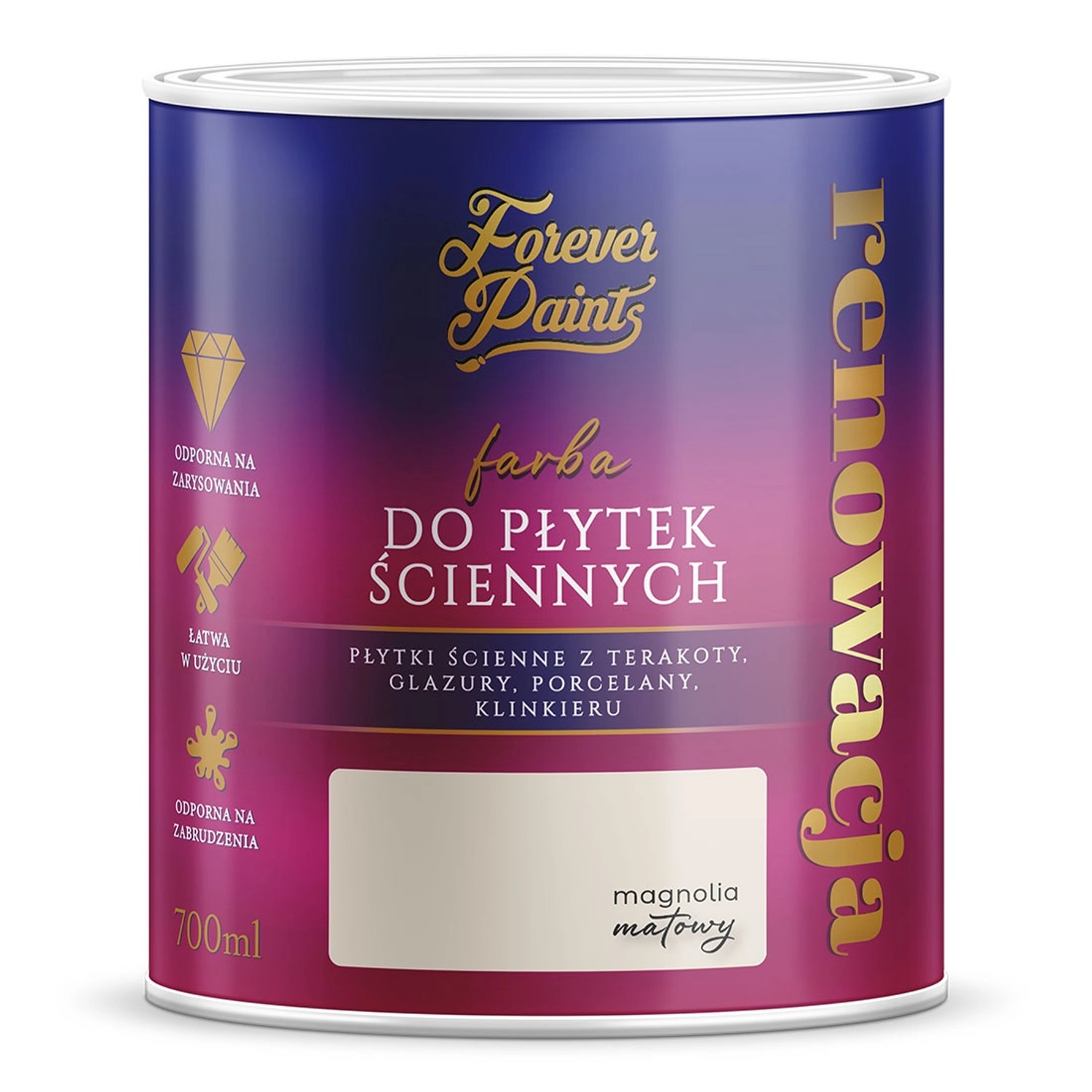 Farba Forever Paints do płytek ściennych magnolia 0,7L
