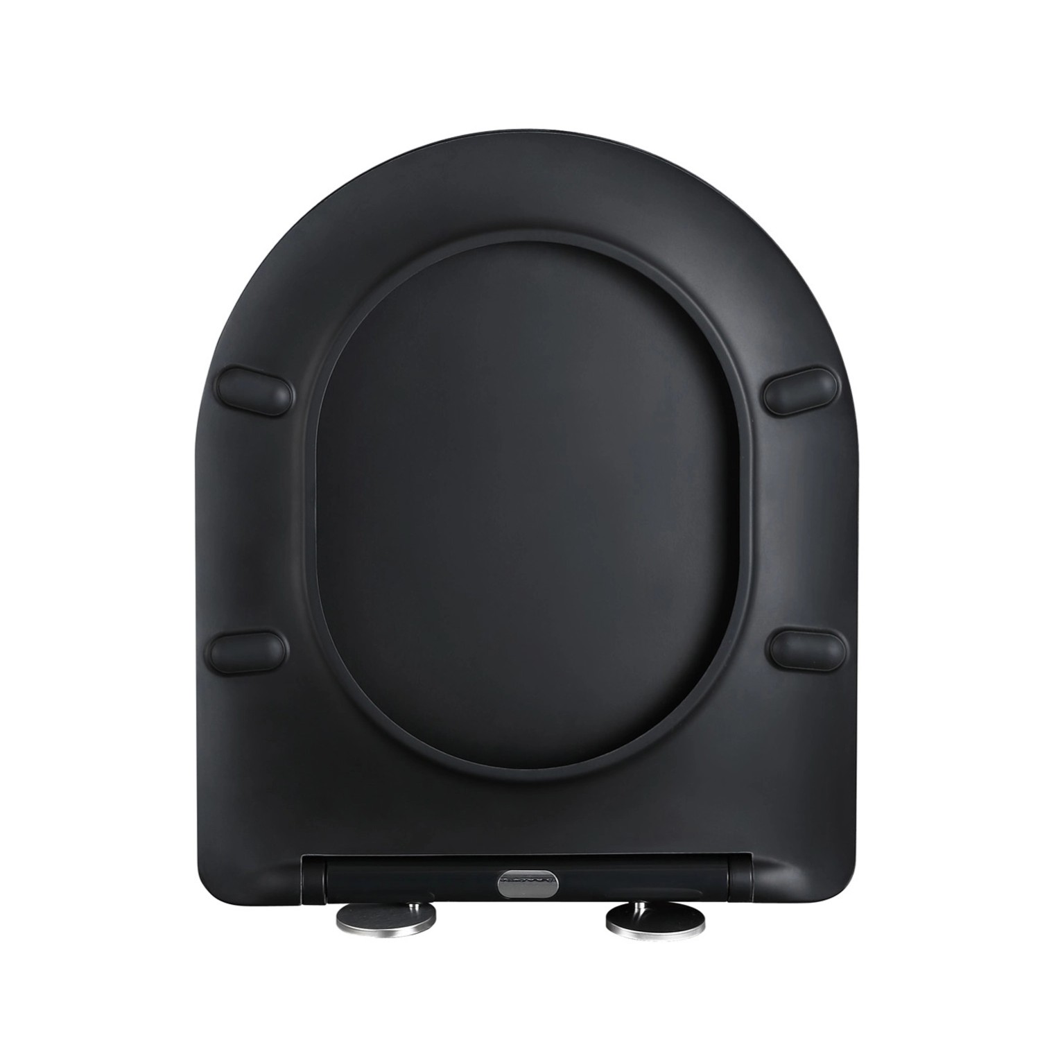 Deska sedesowa Opal Slim Czarna wolnoopadająca