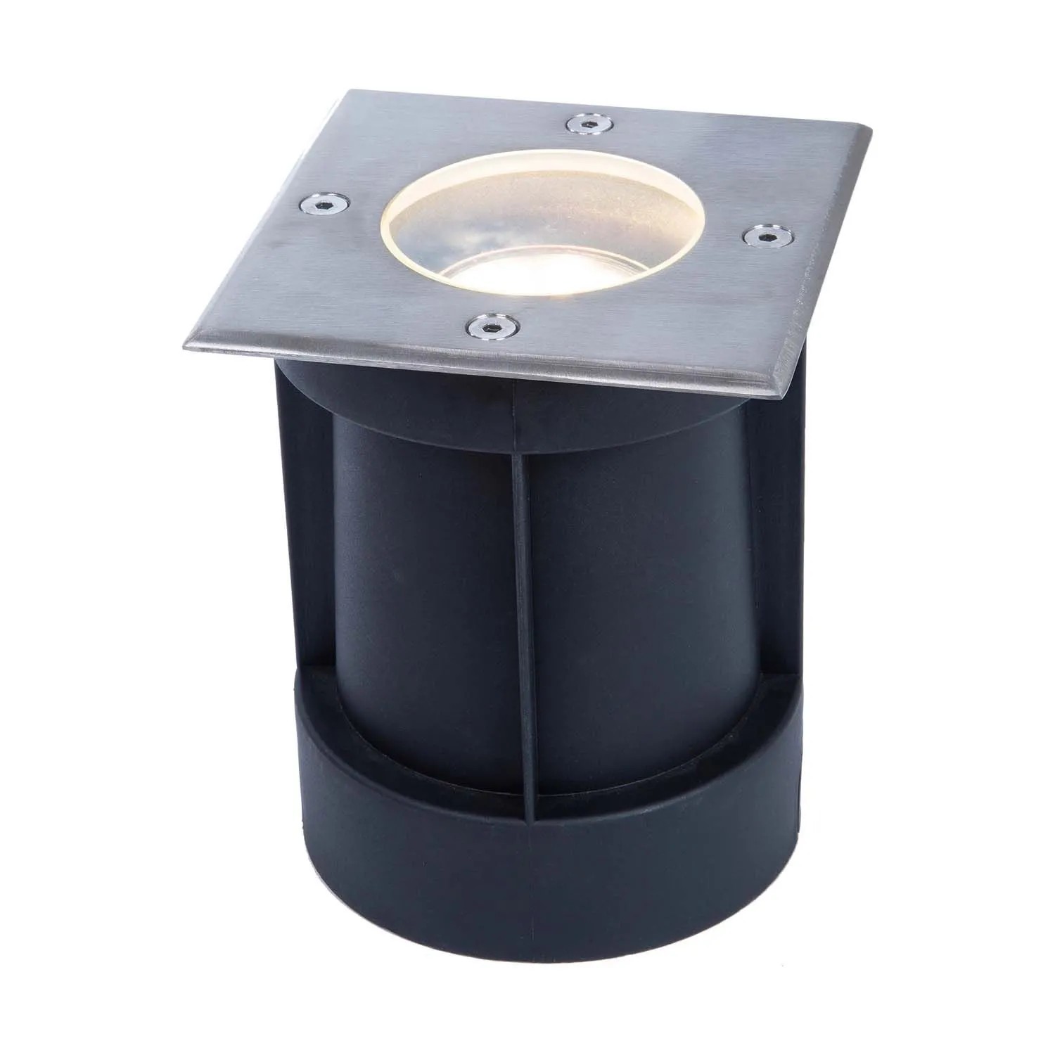 Eko-Light Lampa najazdowa VIALE 1xGU10 max. 10W LED IP67 kwadratowa czarna
