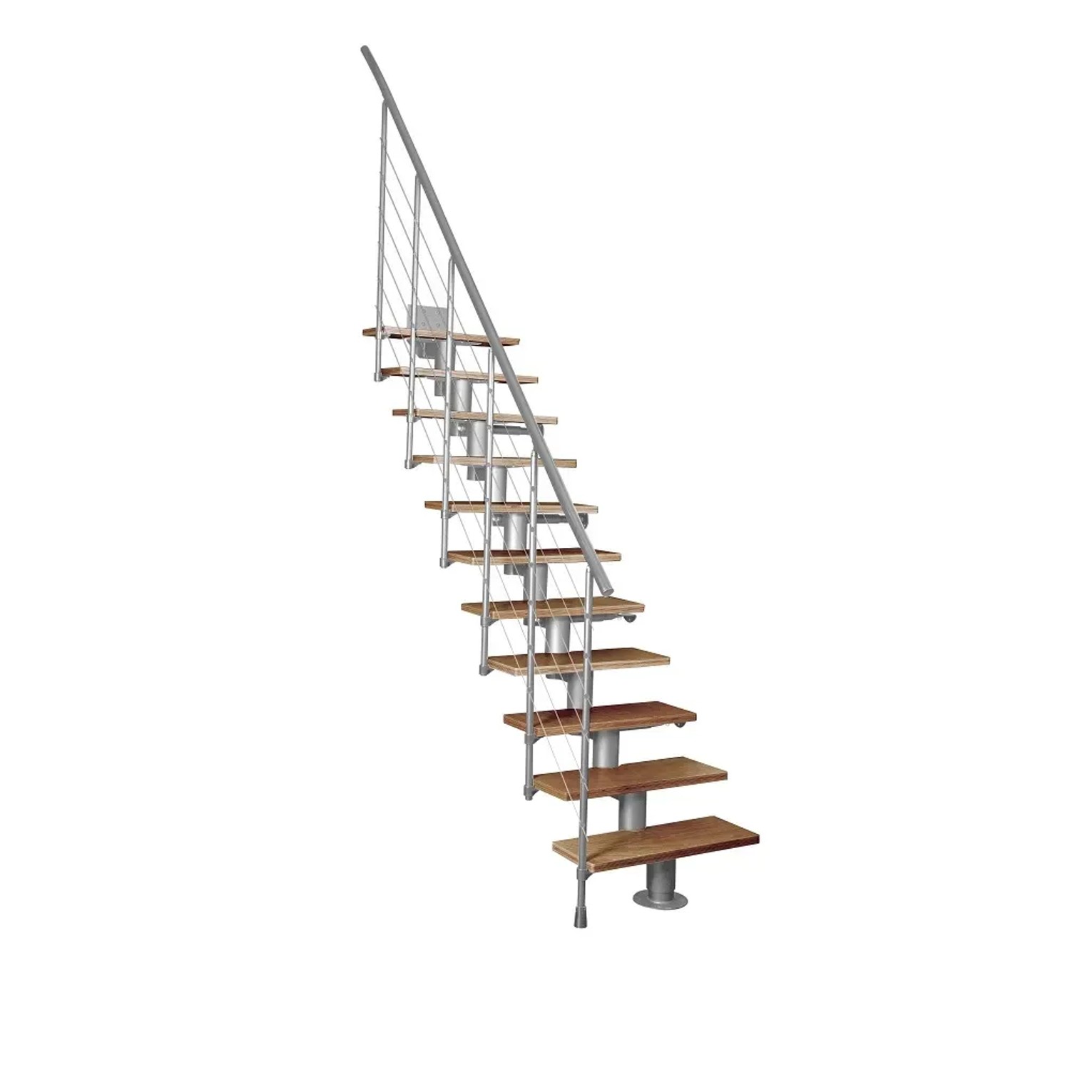 Atrium System Schody Modułowe Dixi, olcha naturalna