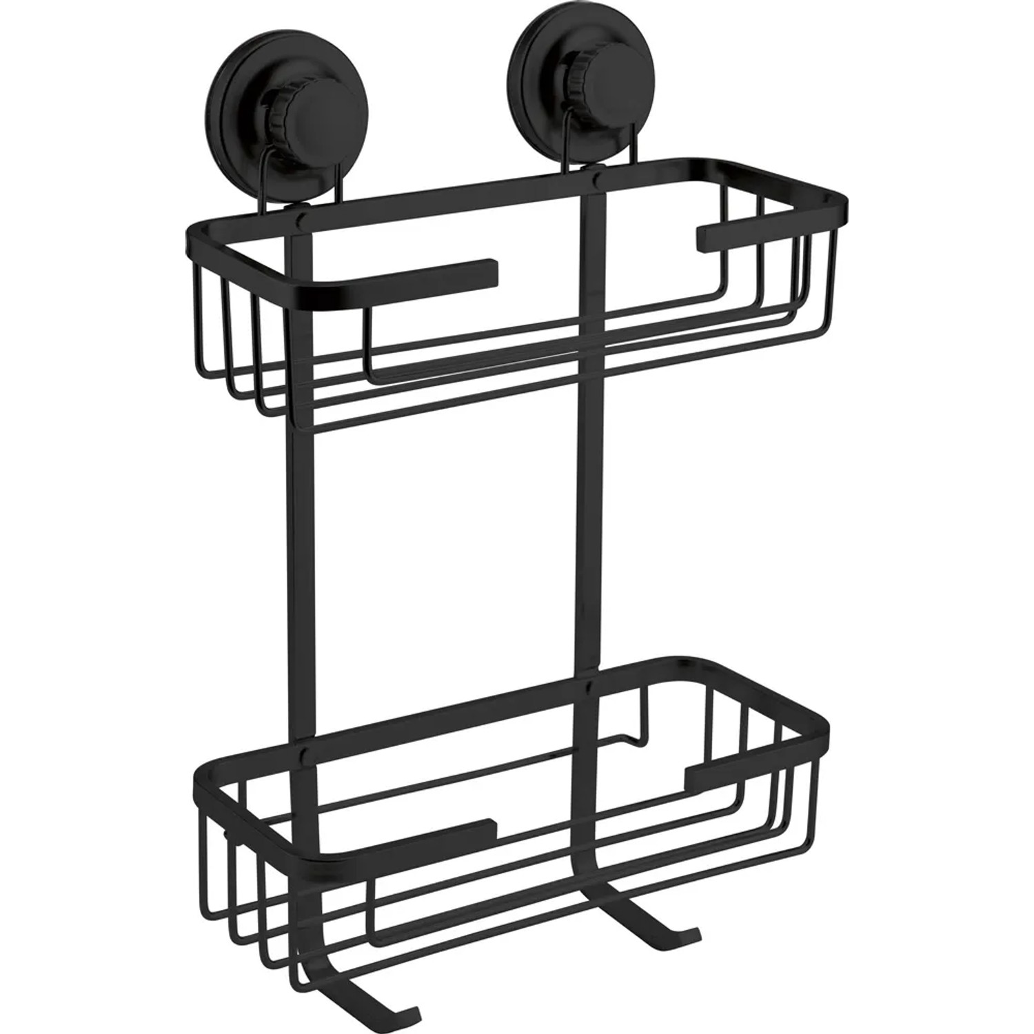 BALIV Koszyk łazienkowy DK2-4520 czarny 2 półki
