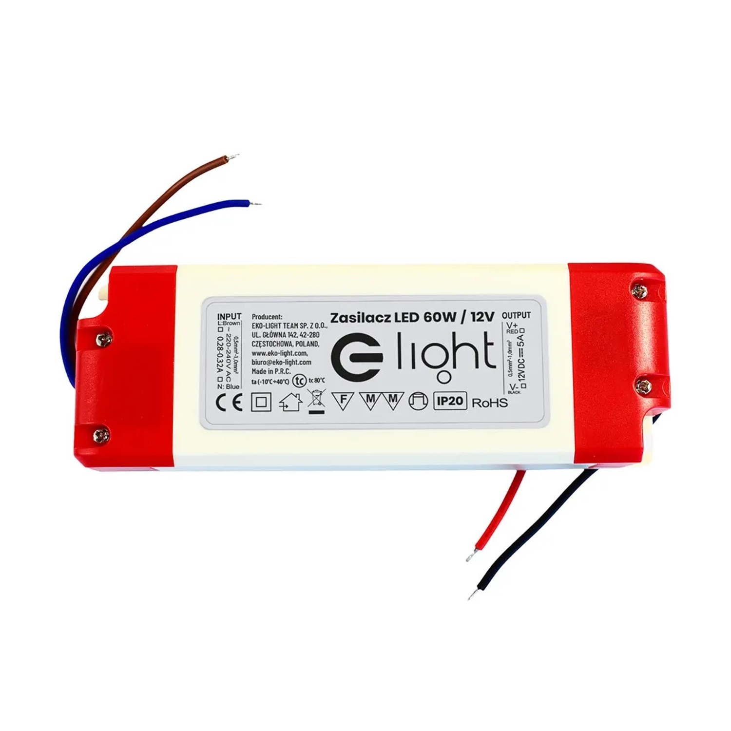 Zasilacz LED 12V/5A 60W IP20