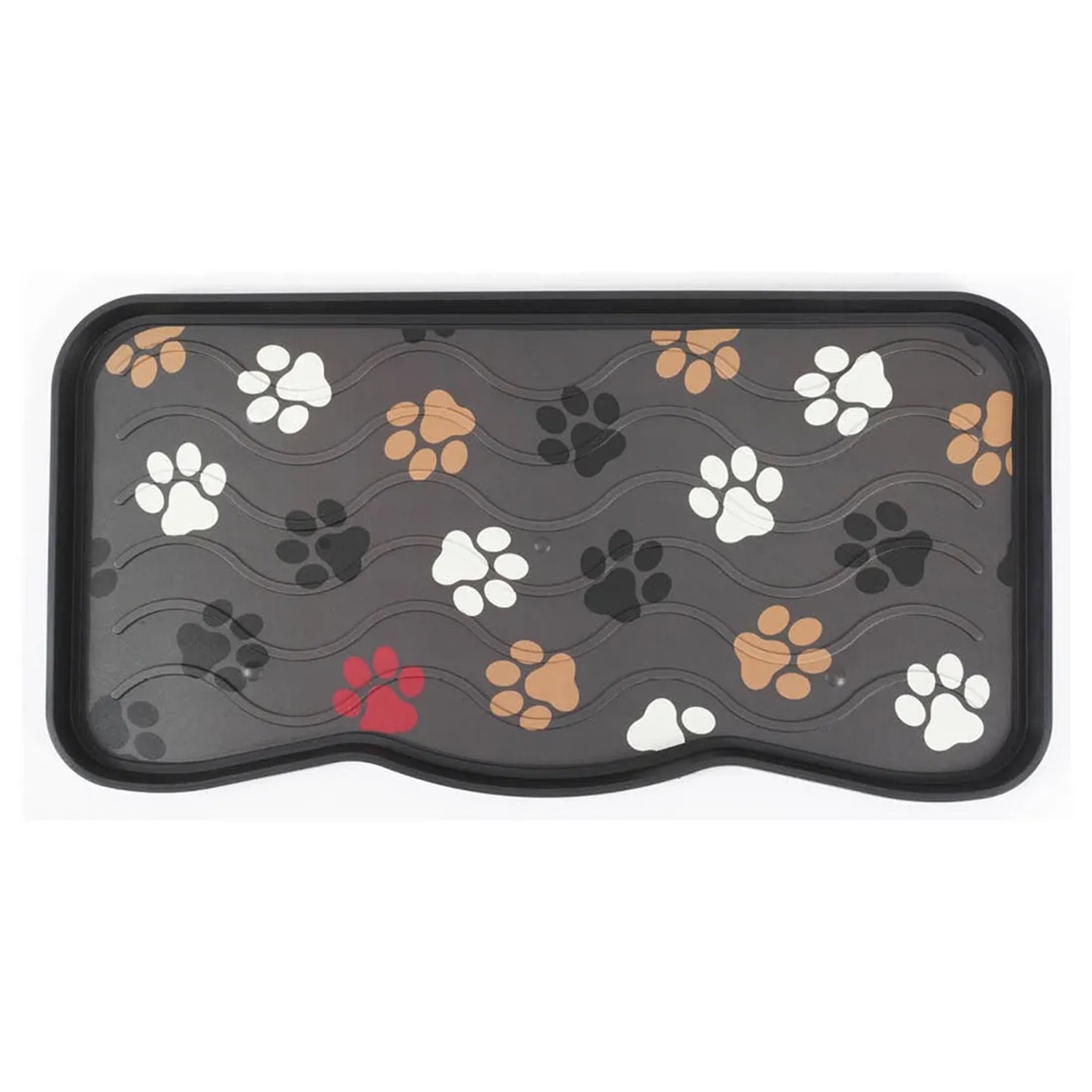 Ociekacz na buty z nadrukiem Red Stamp Paw 38 x 75 cm