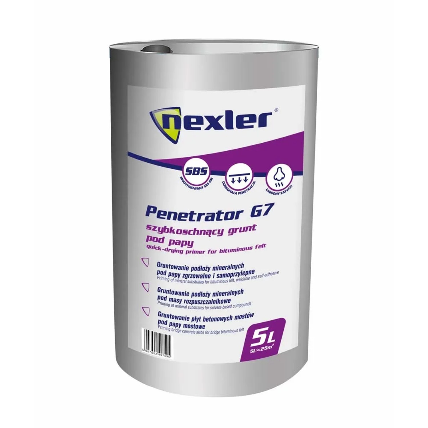 Nexler Grunt szybkoschnący rozpuszczalnikowy Penetrator G7 5l