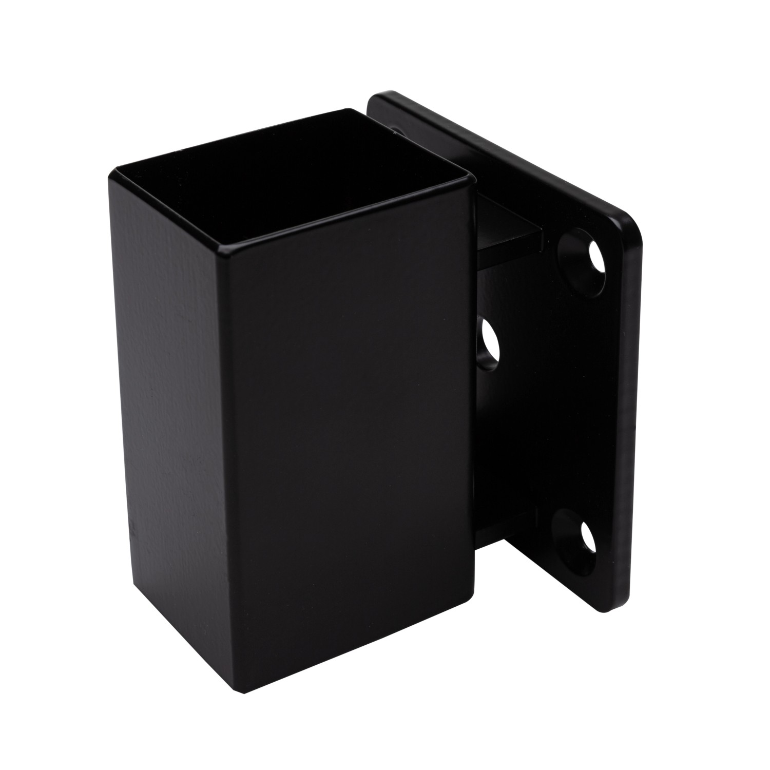 Kornik Mocowanie słupka 37 x 47 pionowe czarne