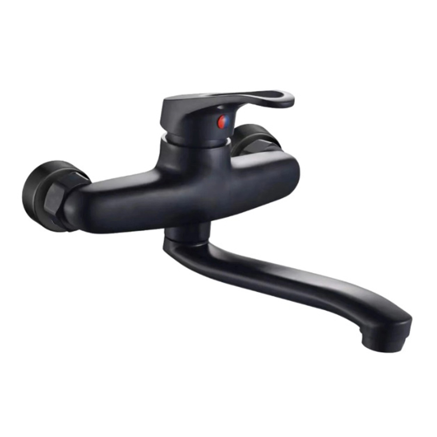 EVG Bateria umywalkowa ścienna Piemont czarna