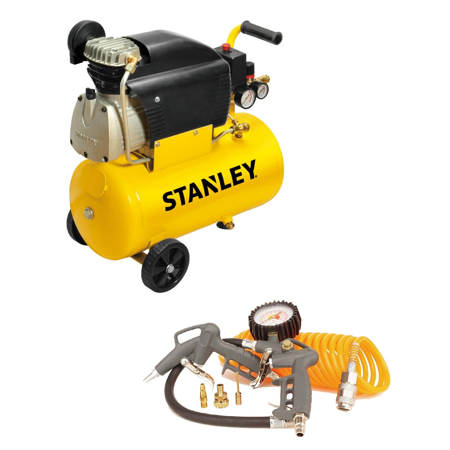 Stanley Kompresor olejowy FCCC404STN005_ECO 24L 8 bar + zestaw pneumatyczny