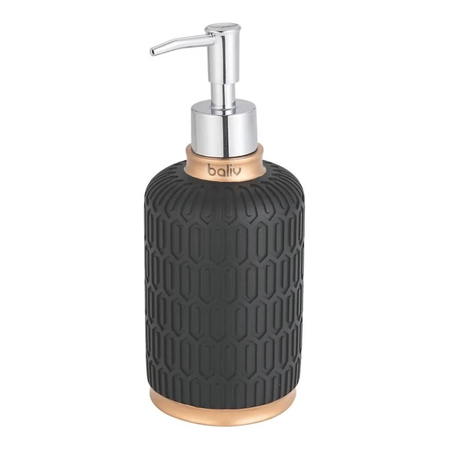 Baliv Dozownik do mydła czarno-złoty