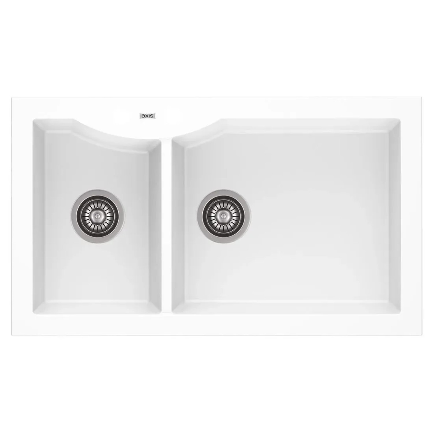 Zlewozmywak Respect 14 2-kom. biały 86x50 cm