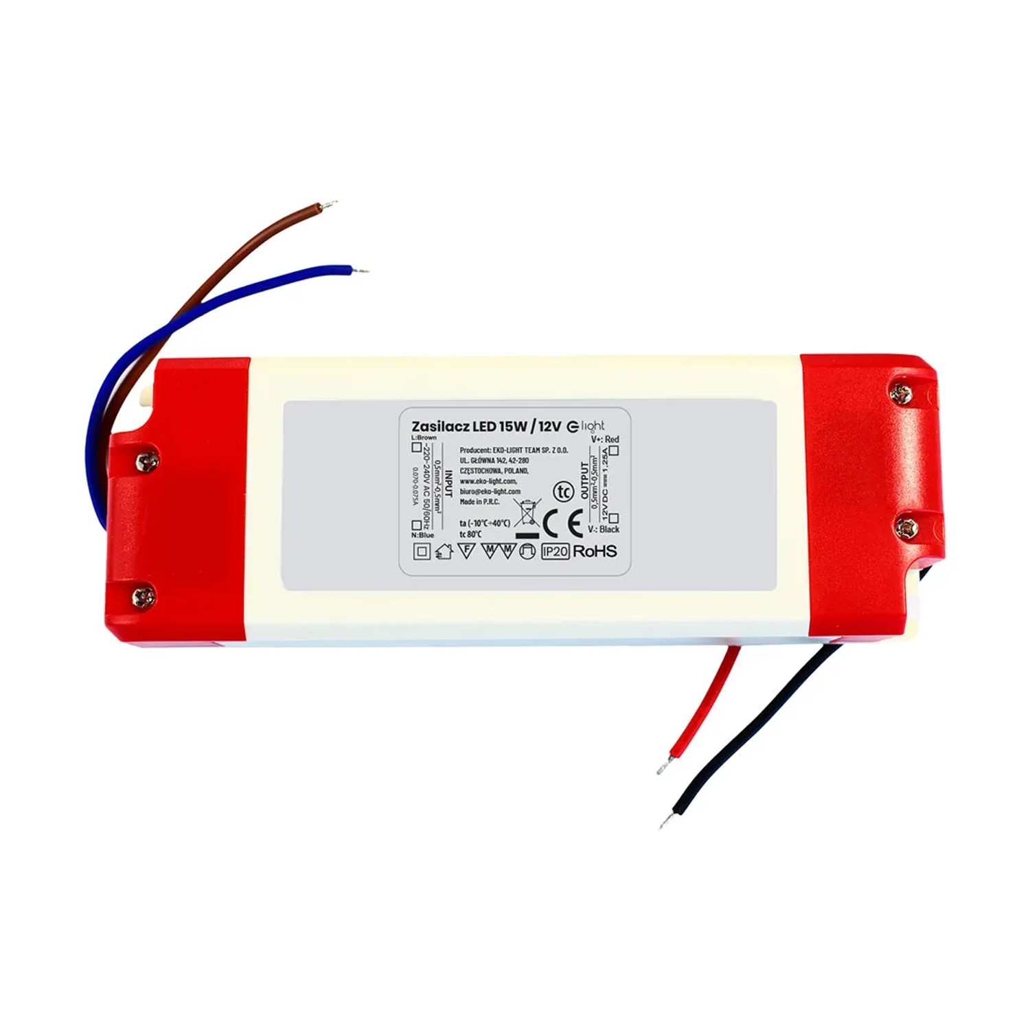 Zasilacz LED 12V/1,25A 15W IP20