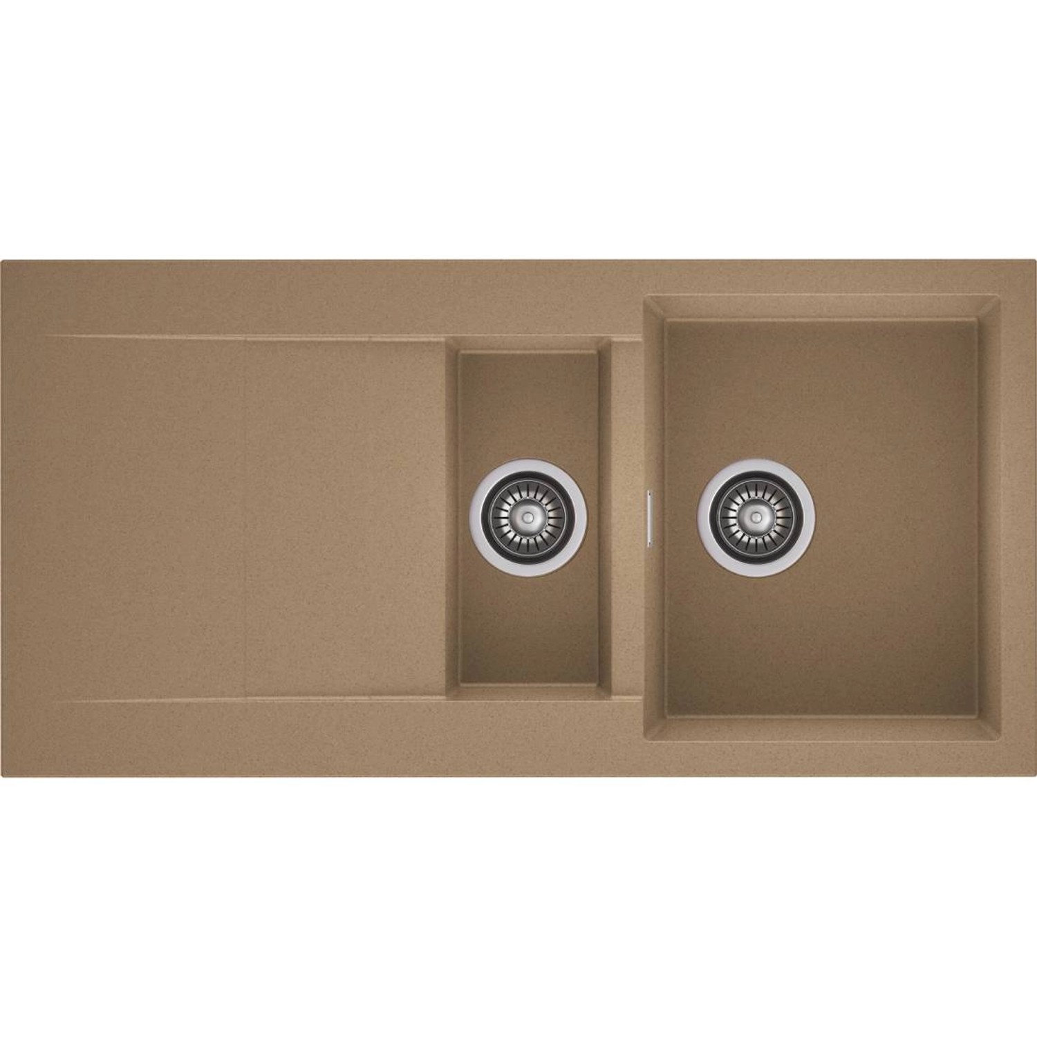 Zlewozmywak Cascada 1,5-kom. beżowy 100x50 cm