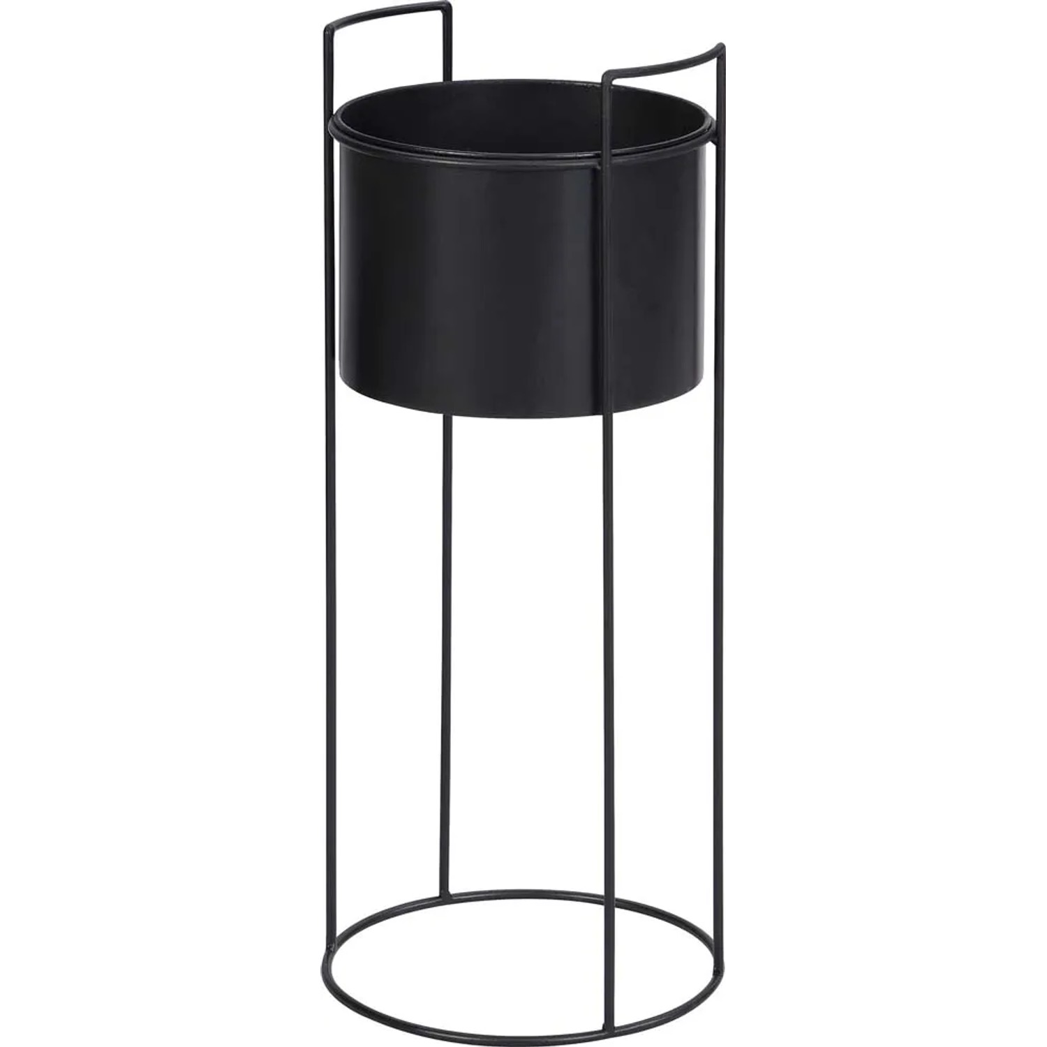 Kwietnik Loft M metal czarny - 55 x 22,5 cm