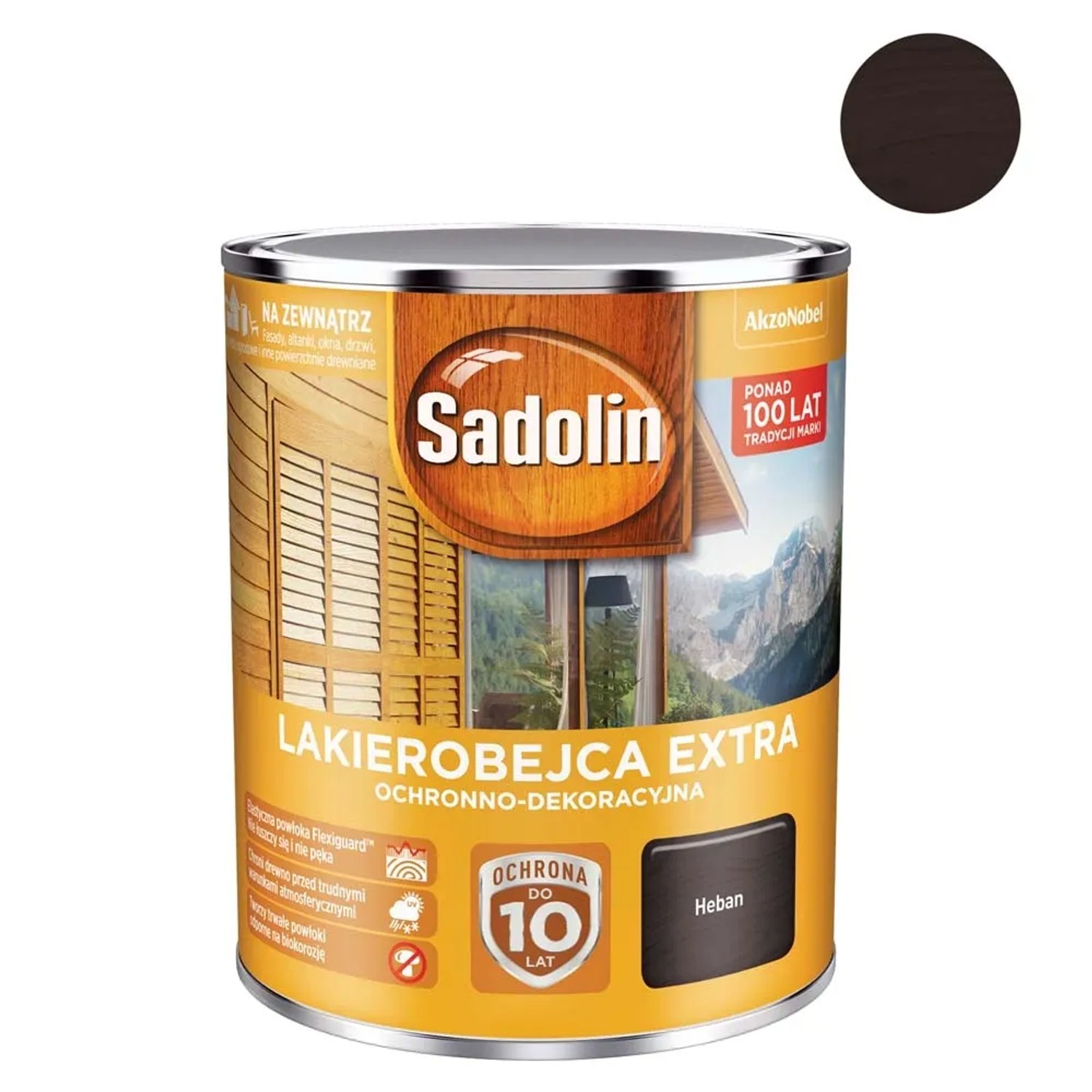 Sadolin Lakierobejca Extra heban 750 ml