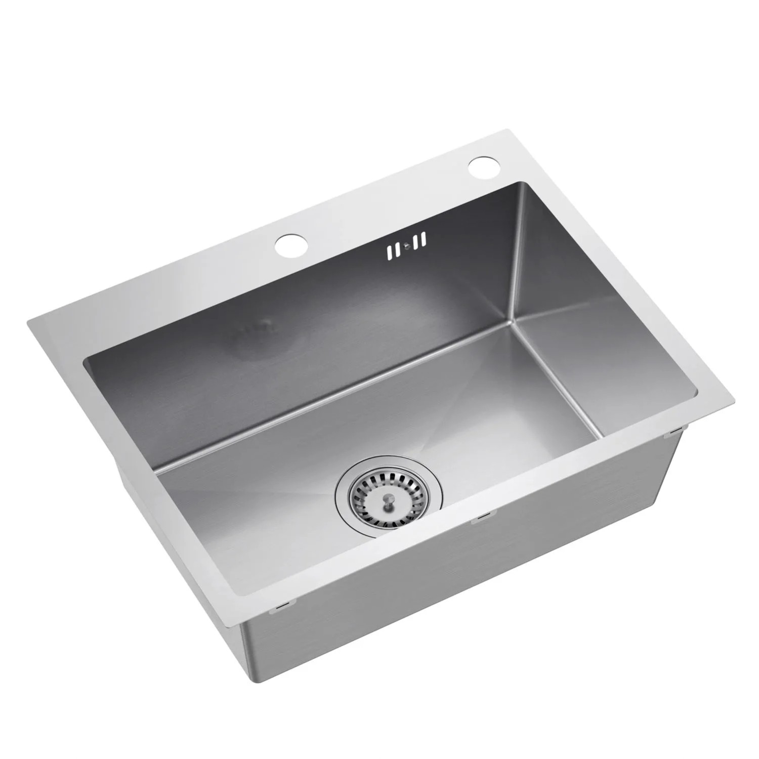 Zlewozmywak CHRIS 1-kom. stalowy - 58 x 45 cm