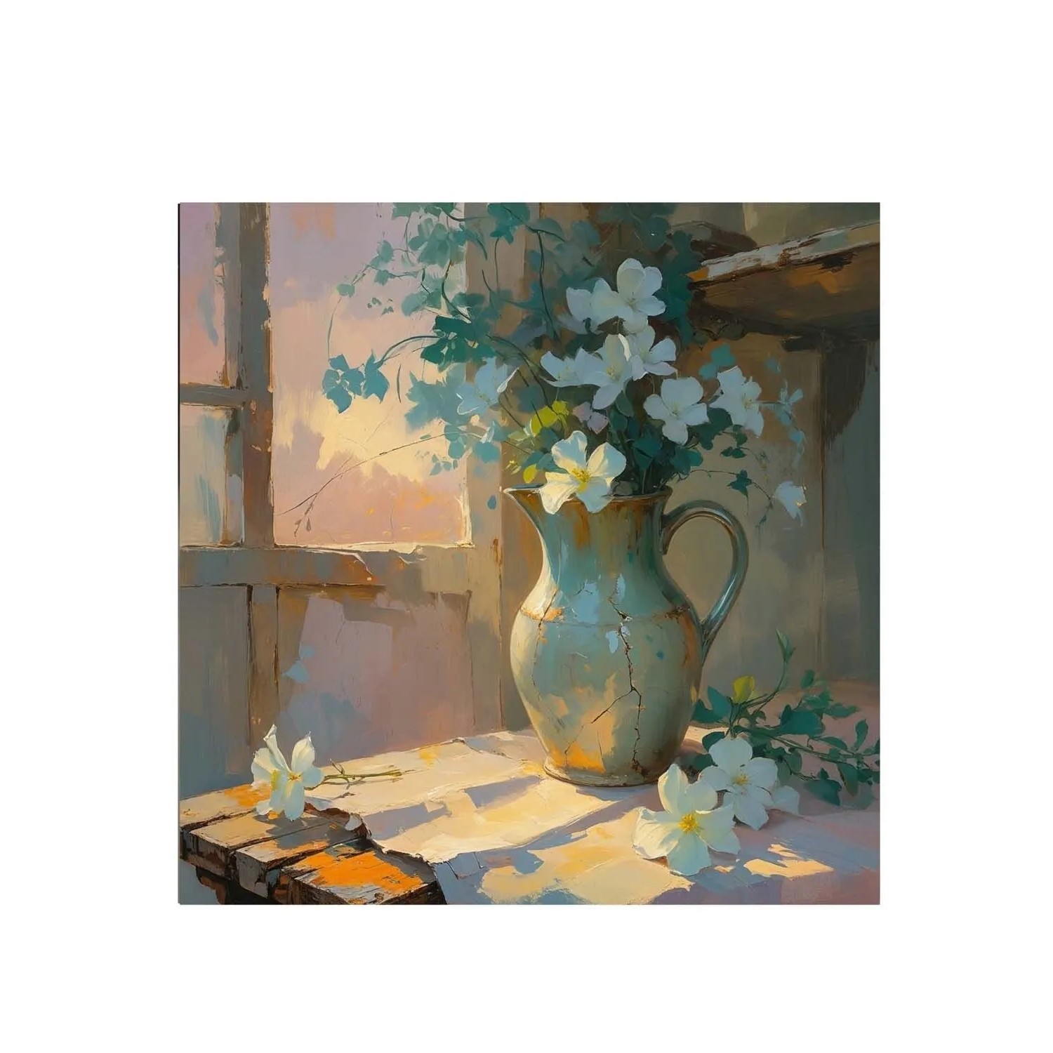 Frames Factory Obraz CANVAS wazon 50 x 50 cm