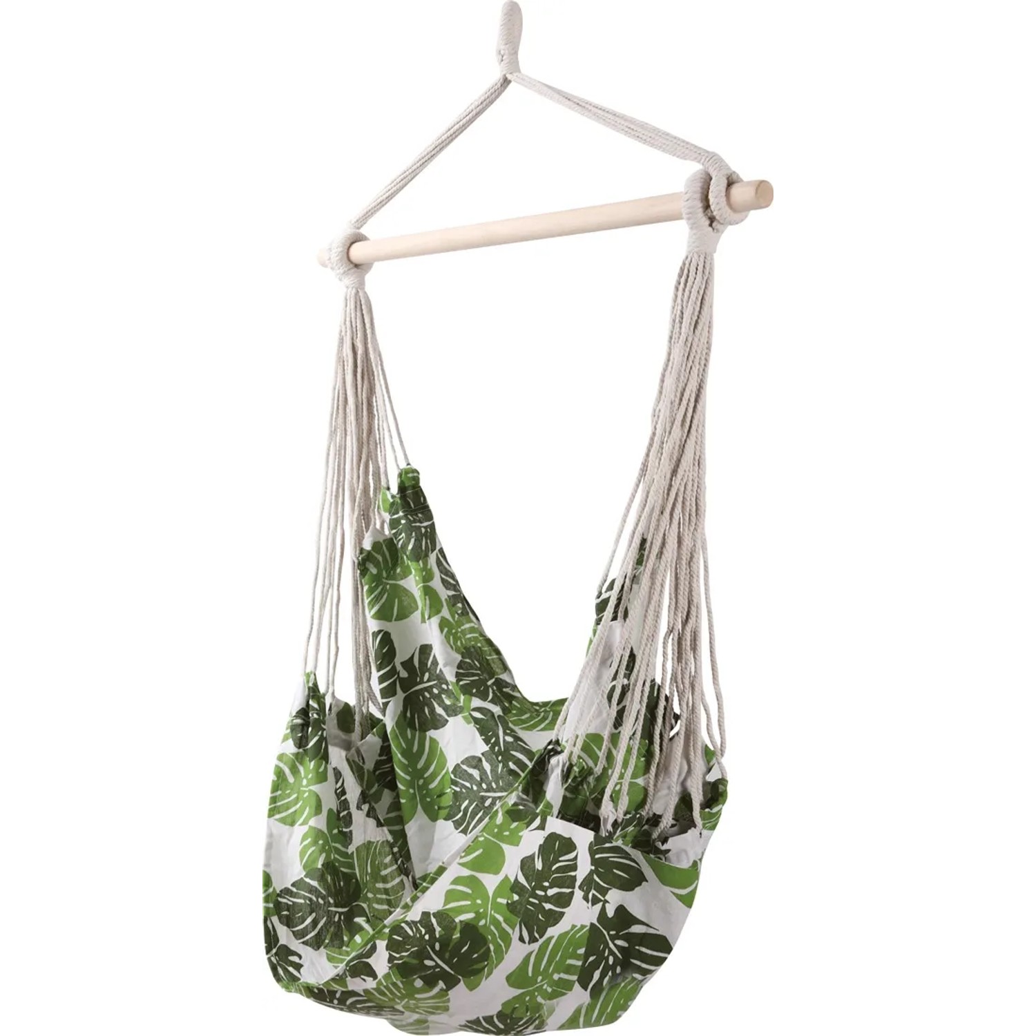 Fotel wiszący LYTTON liście - 90 x 135 cm