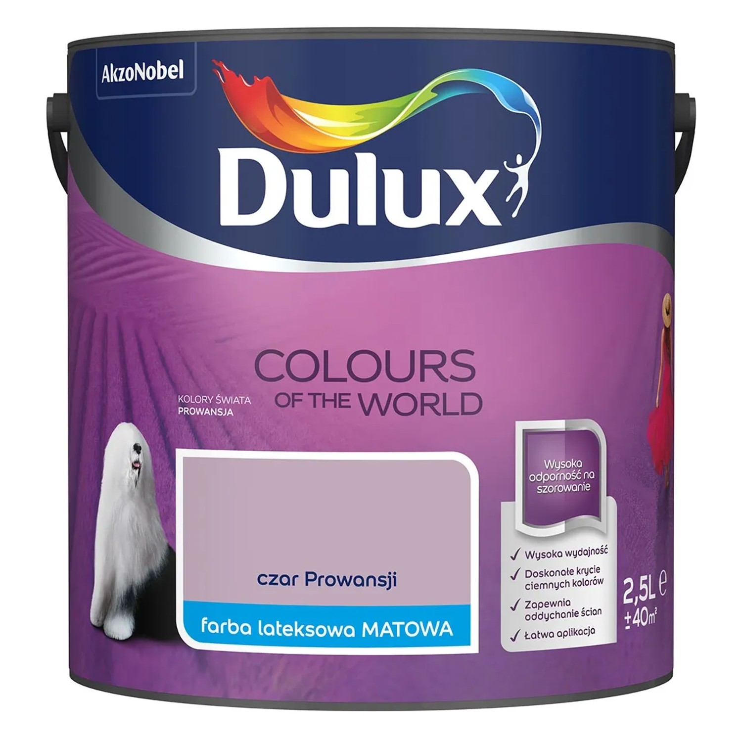 Farba Dulux Kolory Świata czar Prowansji 2,5 l