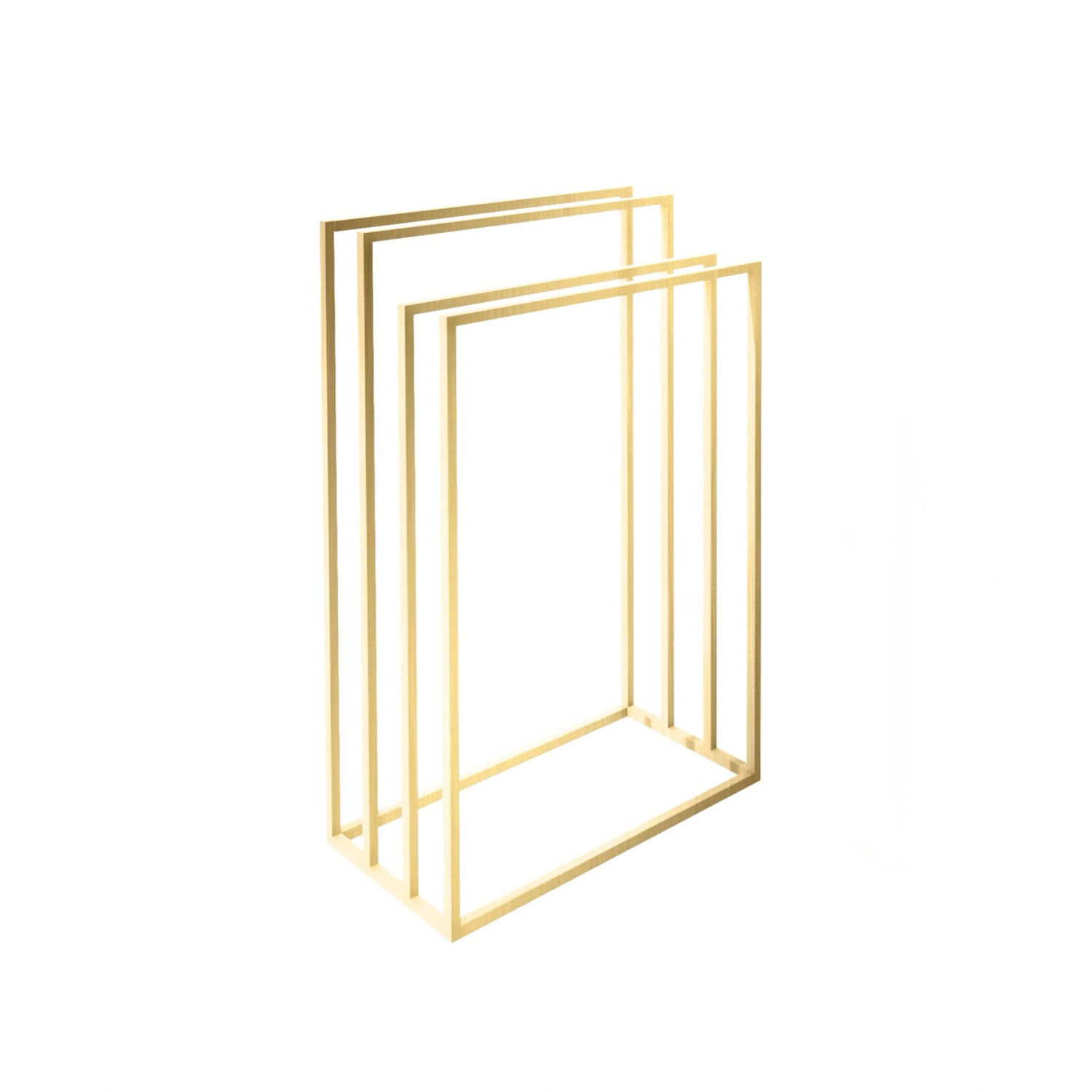 Wieszak na ręczniki Geir Gold 60x30x90