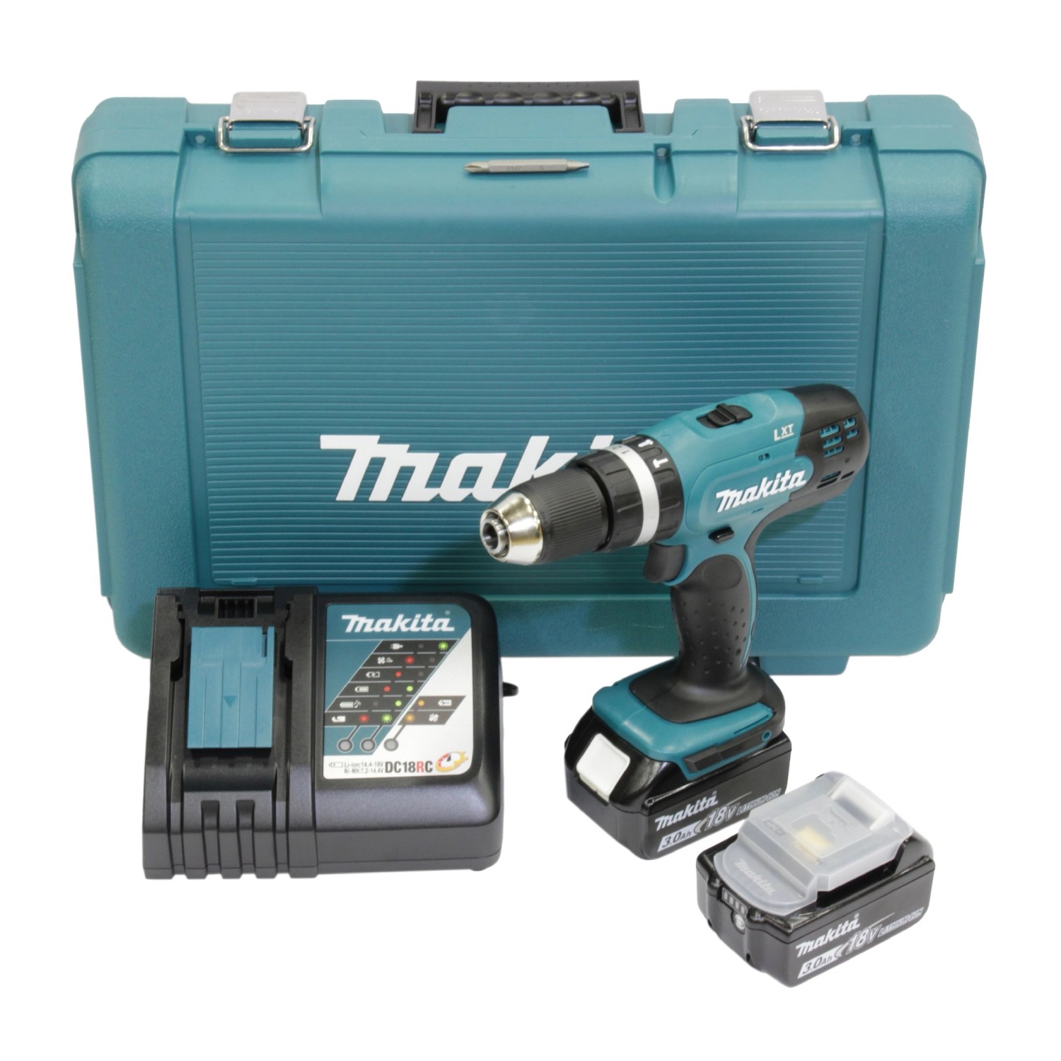 Makita Wiertarko-wkrętarka udarowa DHP453 18V 2x3,0 Ah